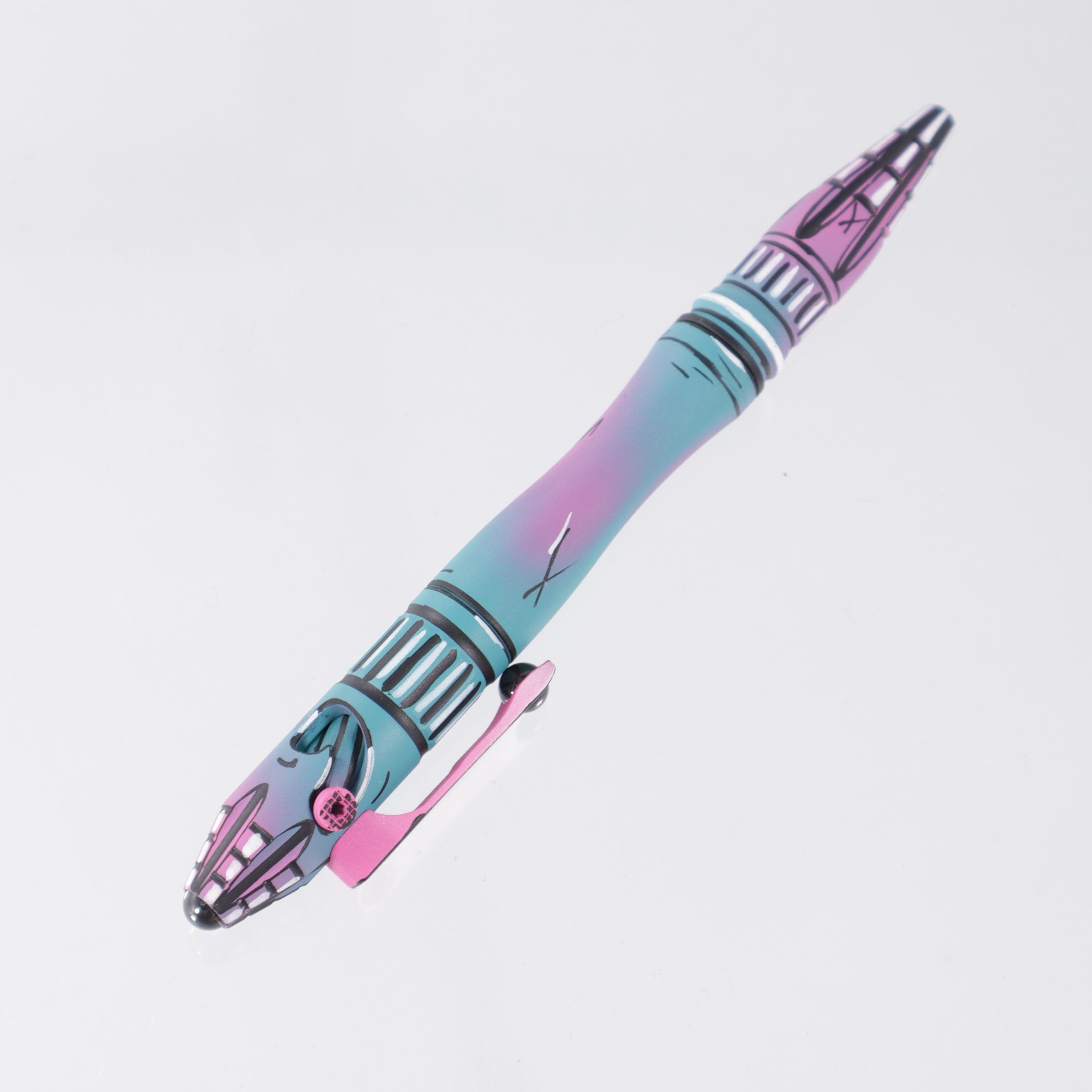 Heretic Thoth - Miami Vice Cel-Shade - Modular Titanium Bolt Action Pen - H038-CS-MV