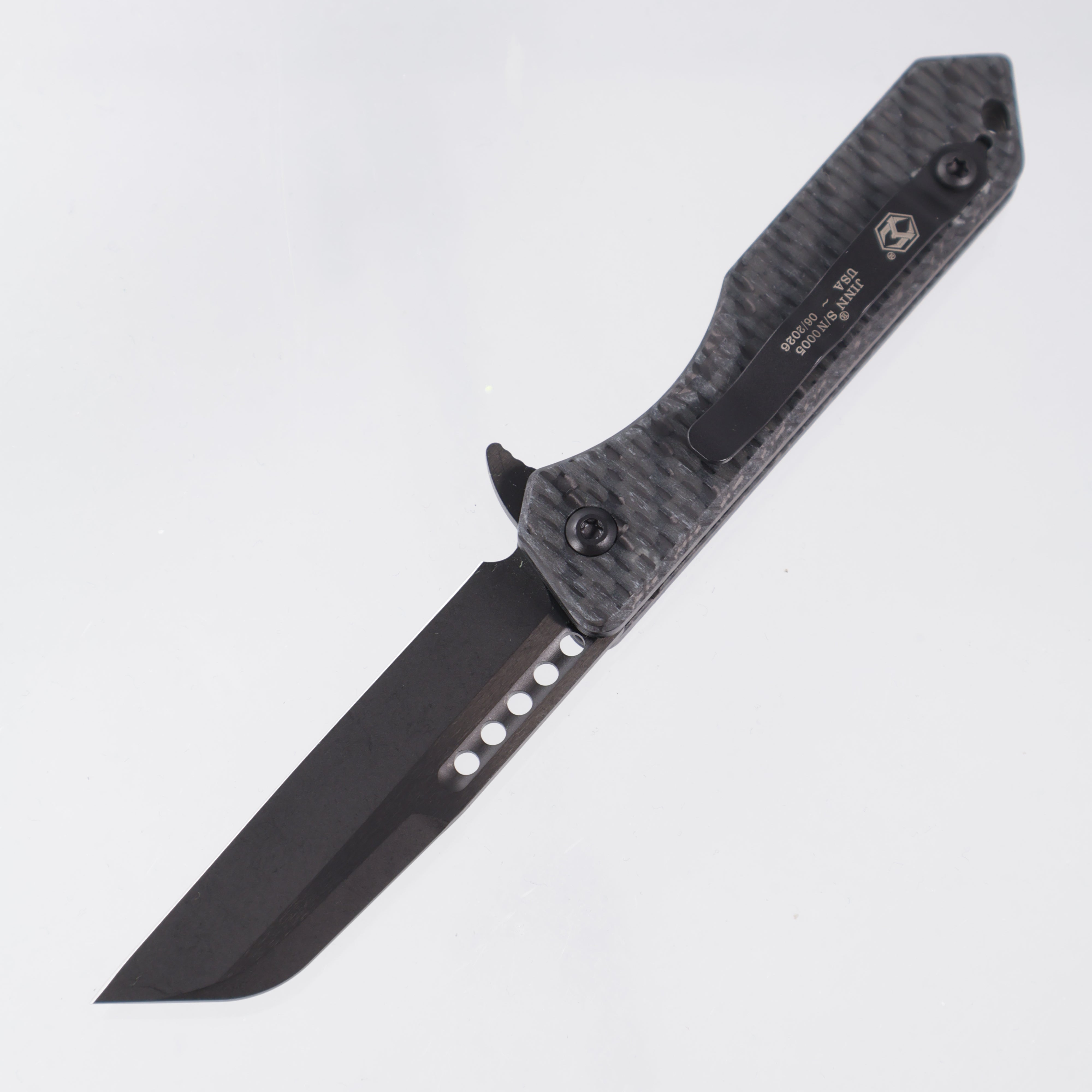 Heretic Jinn Manual - Glow Carbon Fiber - DLC Magnacut - H213-6A
