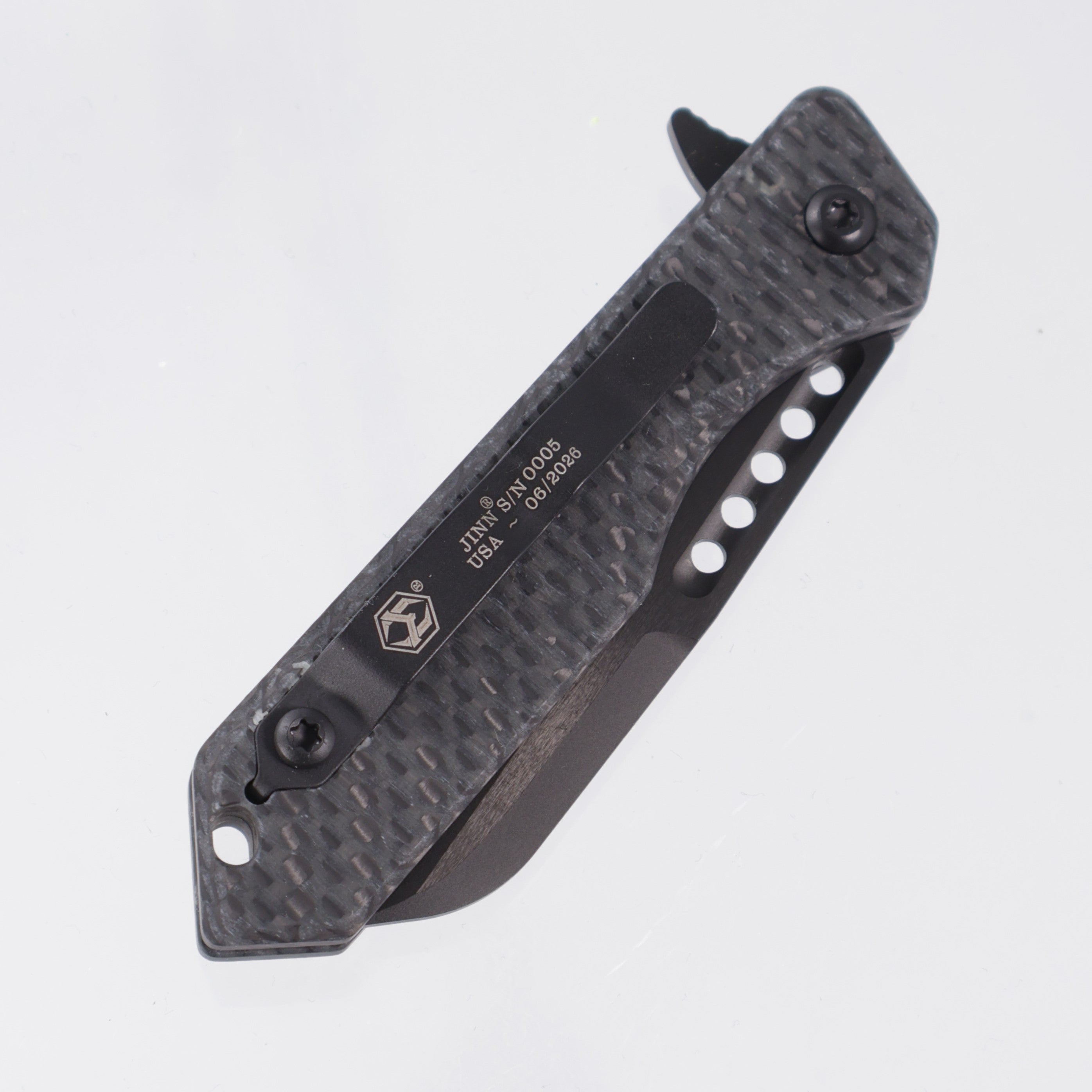 Heretic Jinn Manual - Glow Carbon Fiber - DLC Magnacut - H213-6A-GLOCF