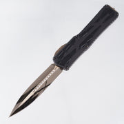 Heretic Colossus Custom - Black Aluminum w/ Crocodile Inlays & Bronzed Hardware - Cracked Ice Bronzed M390