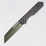 Heretic Jinn Auto - Carbon Fiber Scales - Metallic Green Cerakote Magnacut - H113-MG-CF