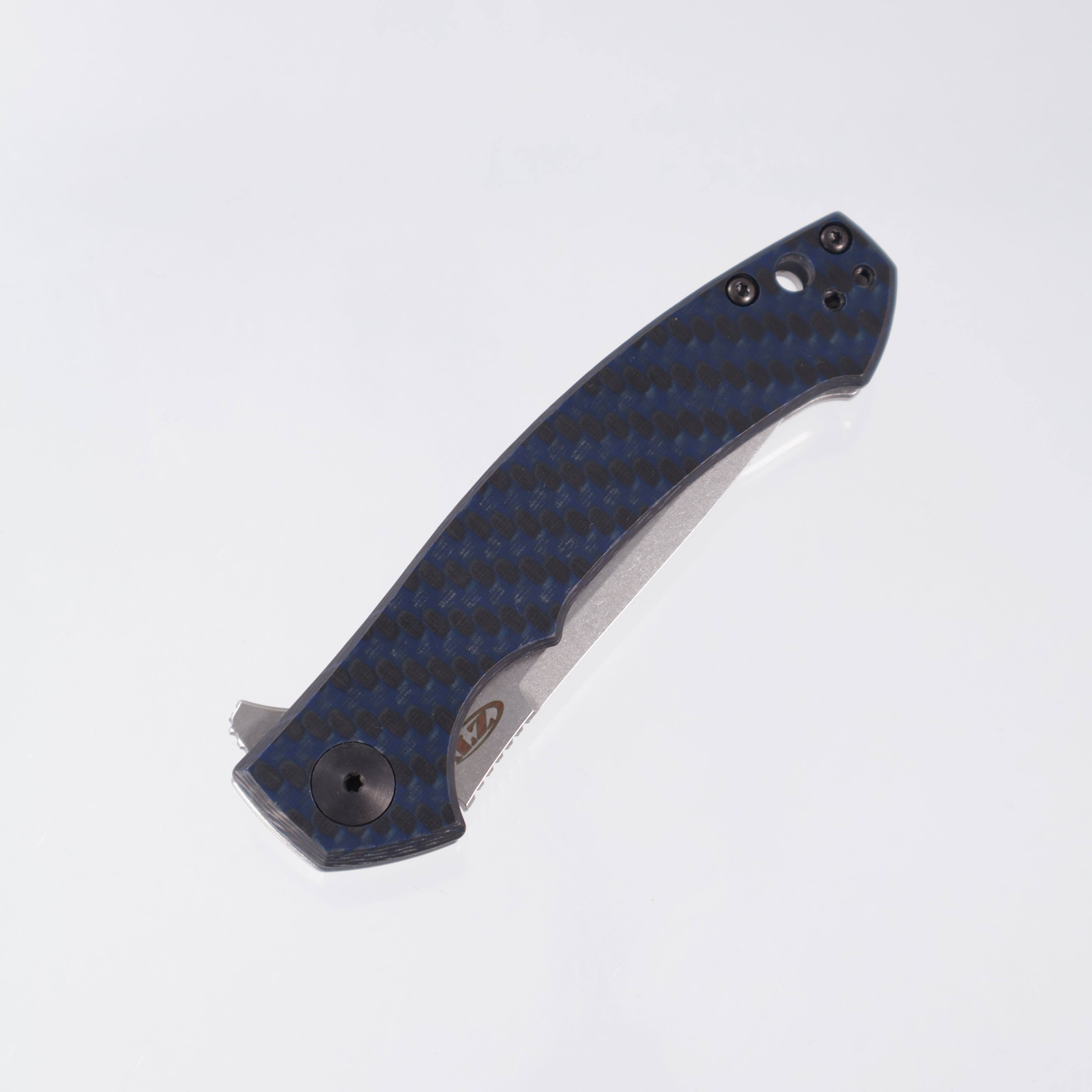Zero Tolerance ZT 0450BLUCF - Magnacut - Blue CarbonFiber - Titanium Framelock - 0450BLUCF0876