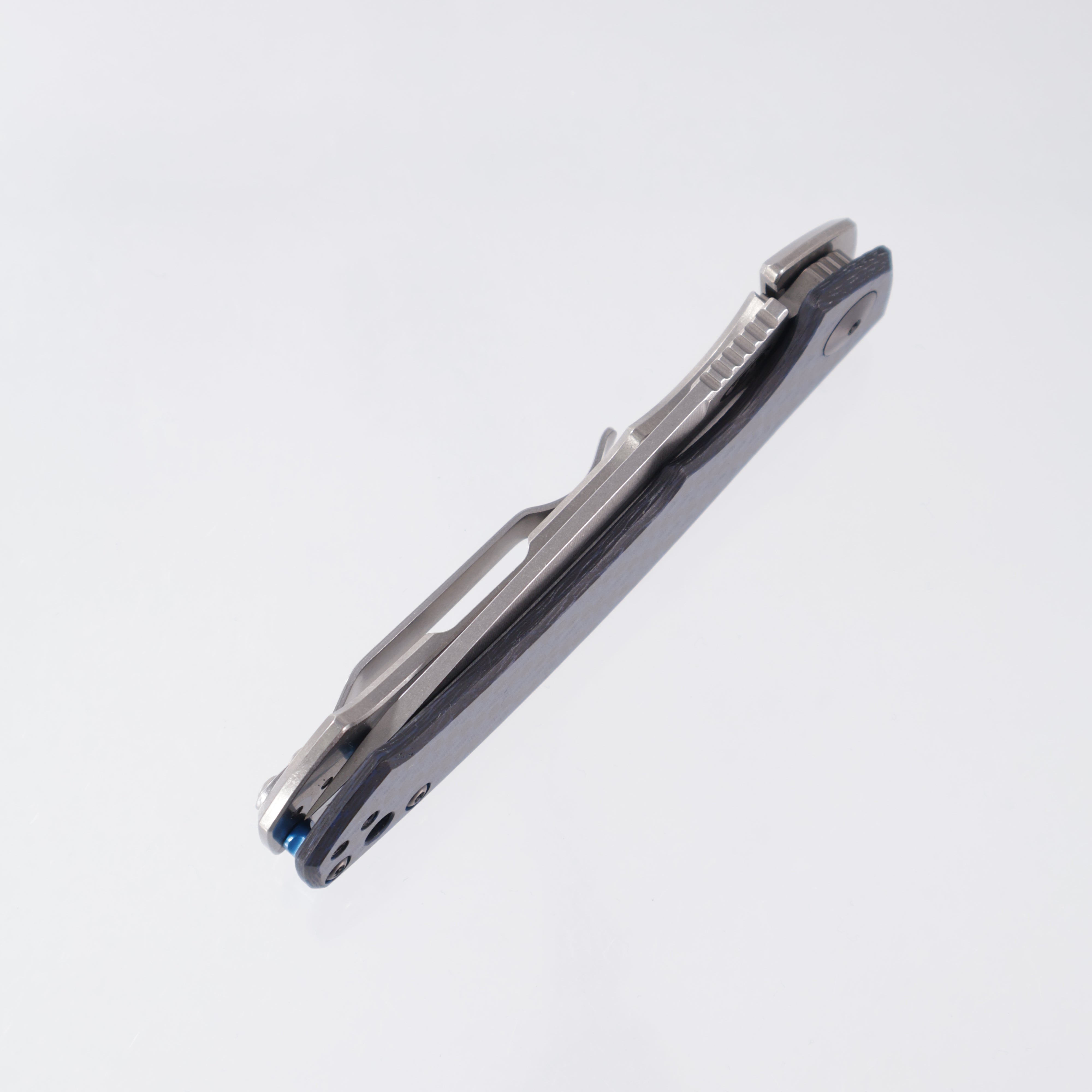 Zero Tolerance ZT 0450BLUCF - Magnacut - Blue CarbonFiber - Titanium Framelock - 0450BLUCF0876