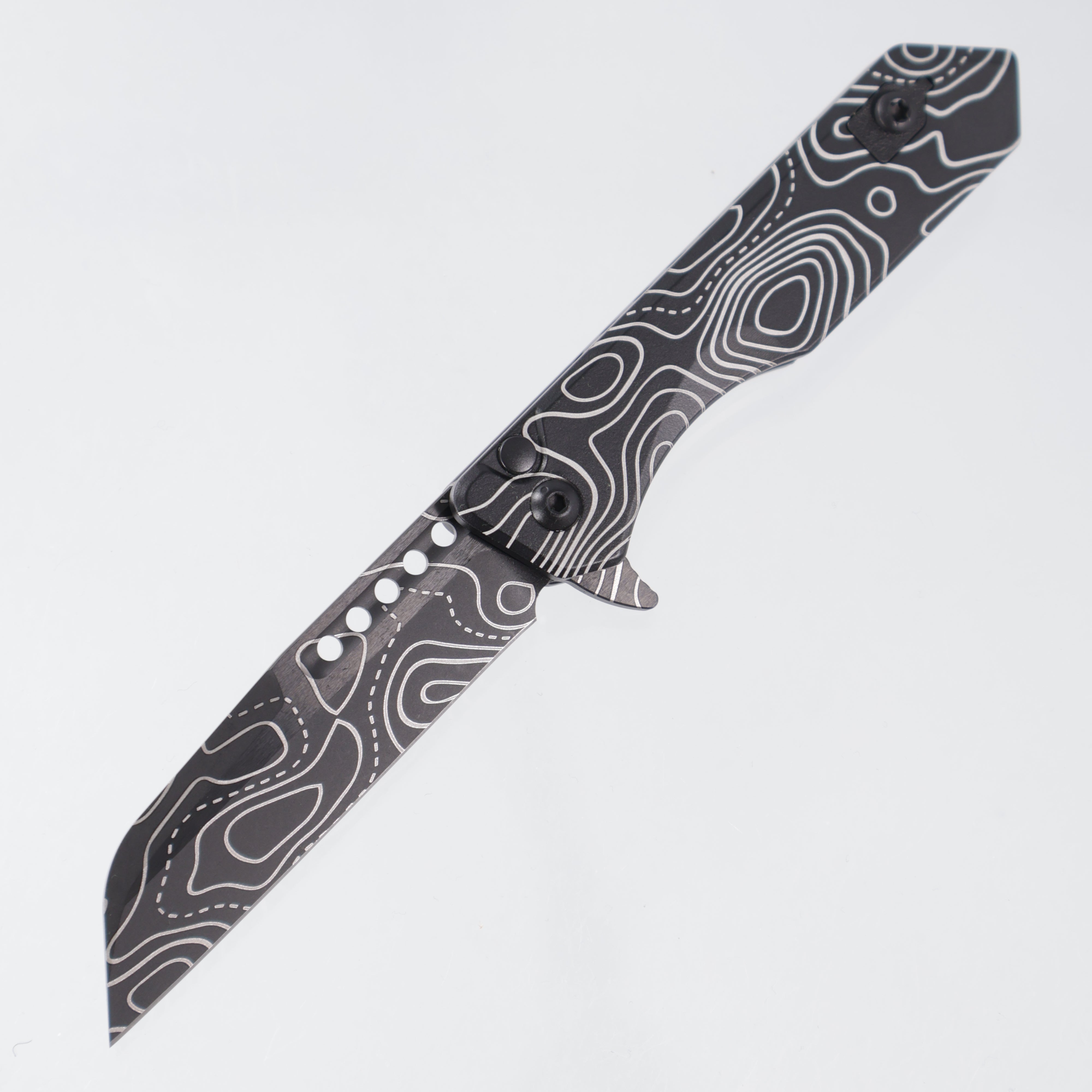 Heretic Jinn Manual - Black Topo Camo Aluminum - DLC Topo Camo Magnacut - H213-TOPO