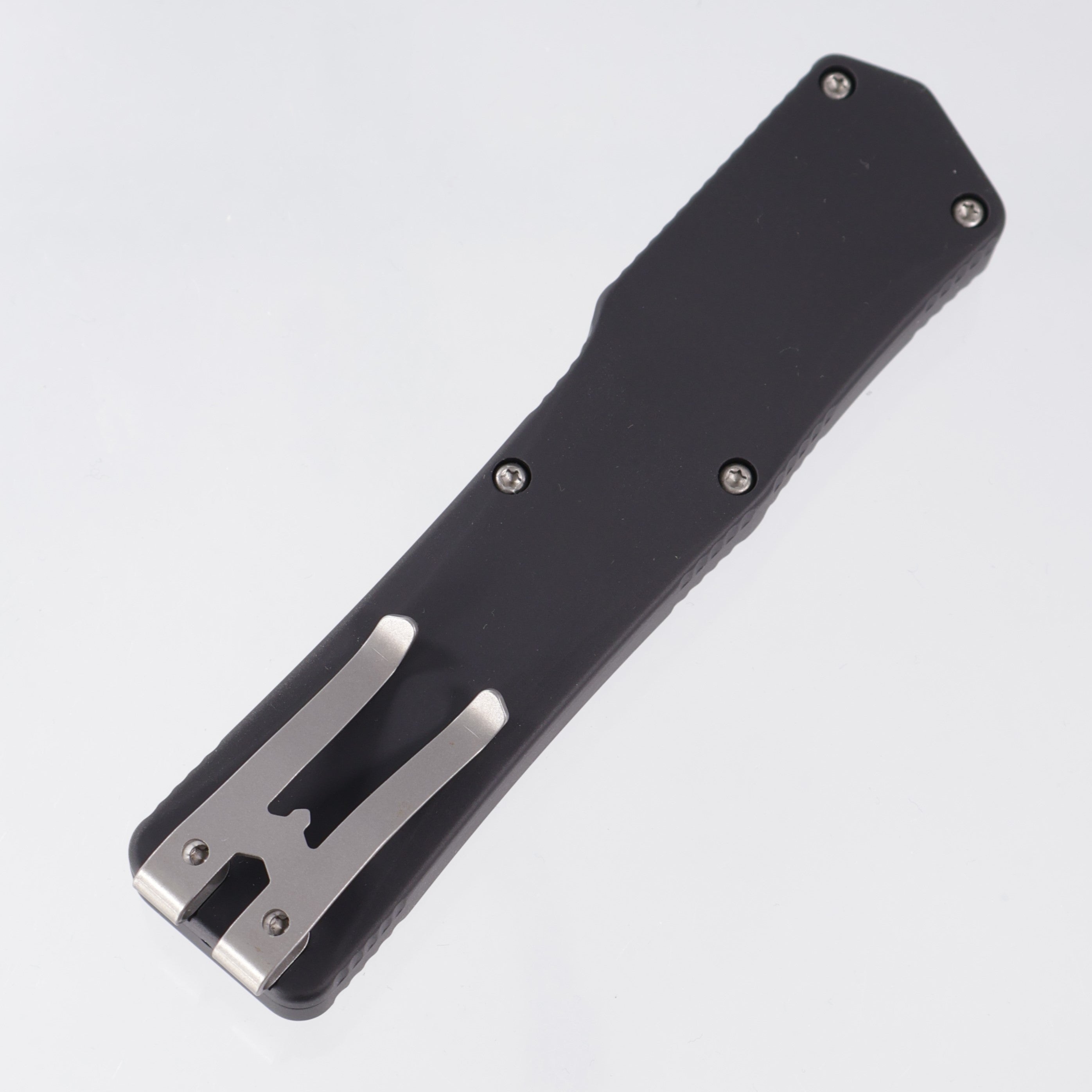 Heretic Cleric Double Edge - Black Aluminum - Stonewash 154CM - H016-2A *NEW OLD STOCK*
