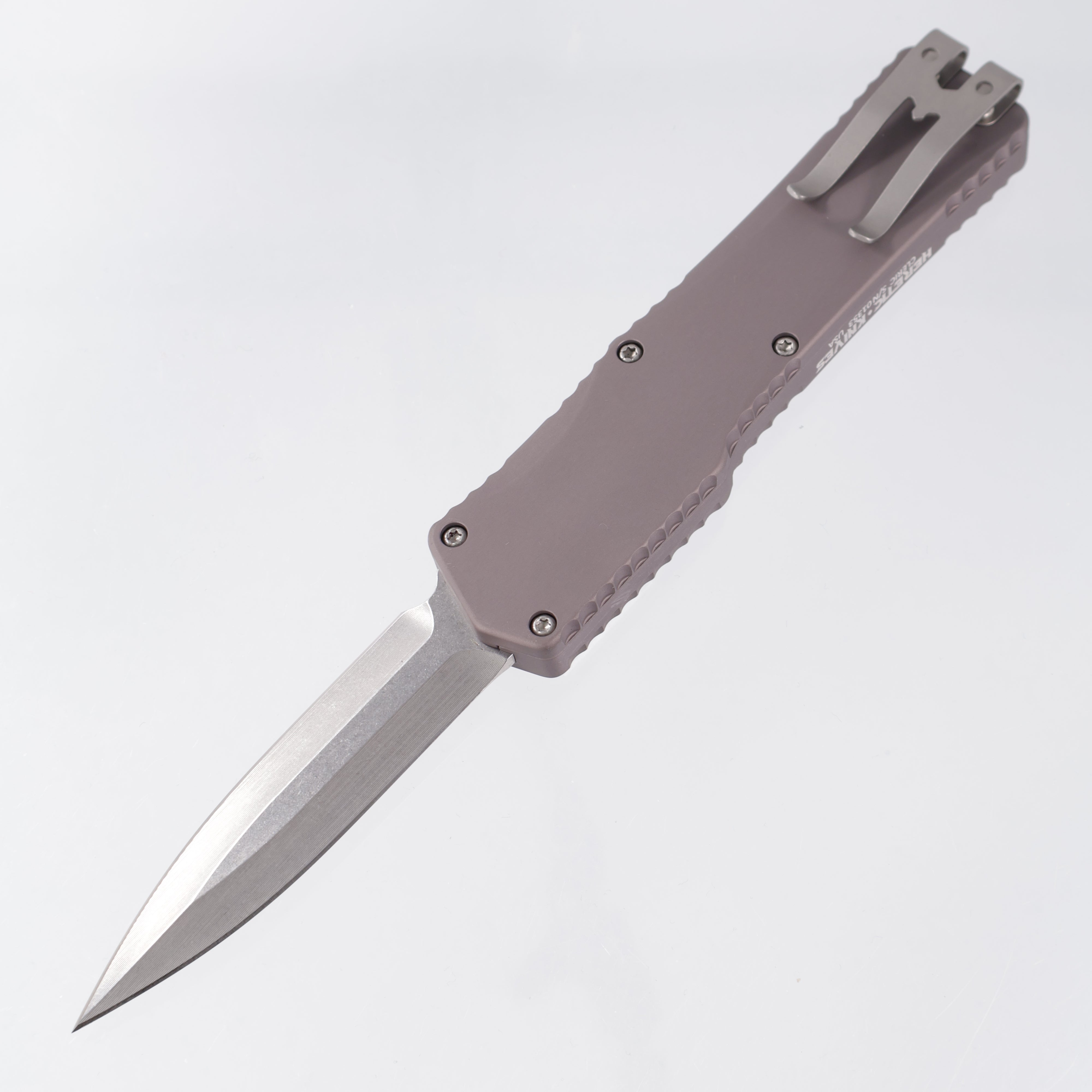 Heretic Cleric Bayonet - Gray Aluminum - Stonewash 154CM - H016B-2A-GRAY *NEW OLD STOCK*