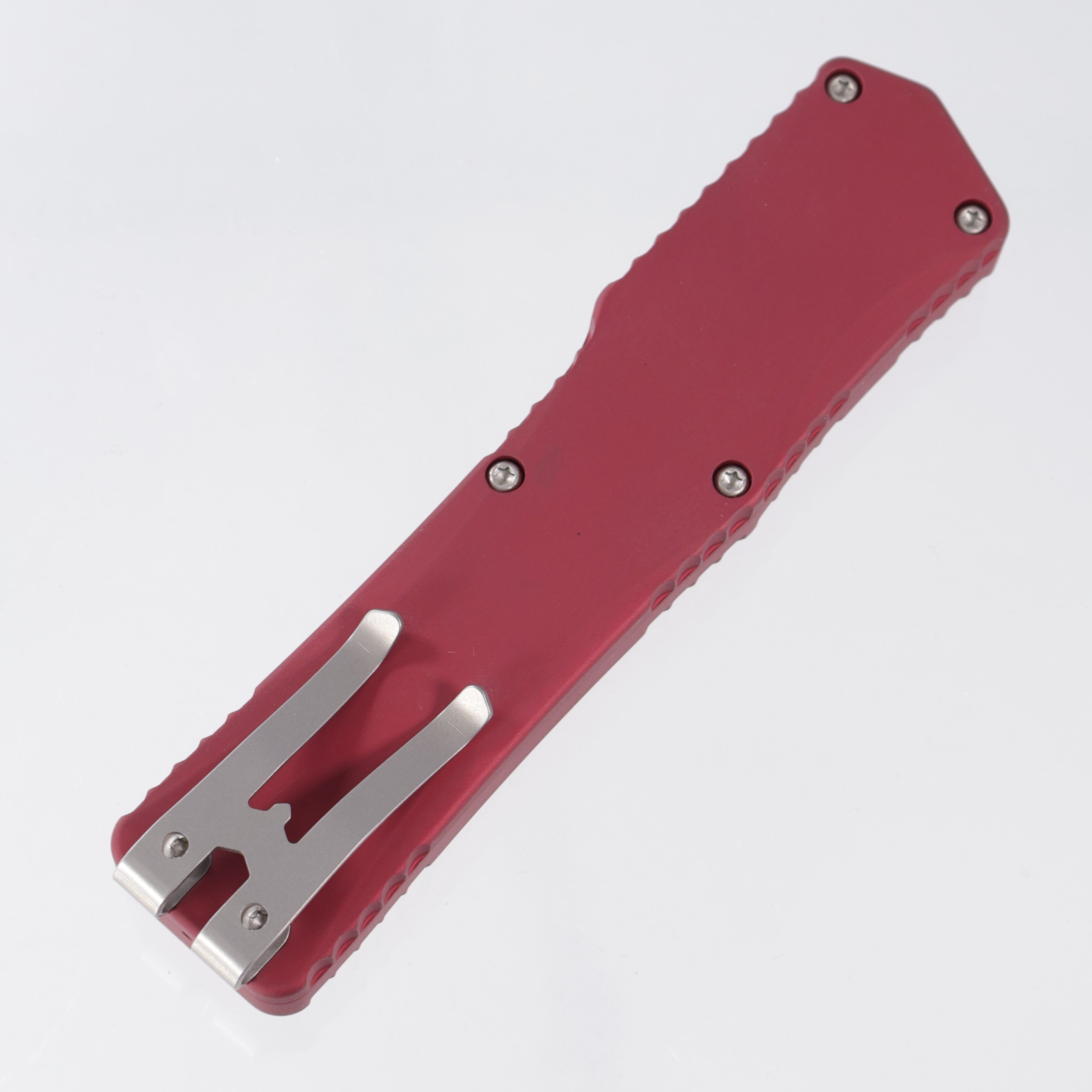 Heretic Cleric Double Edge - Red Aluminum - Stonewash 154CM - H016-2A-RED *NEW OLD STOCK*