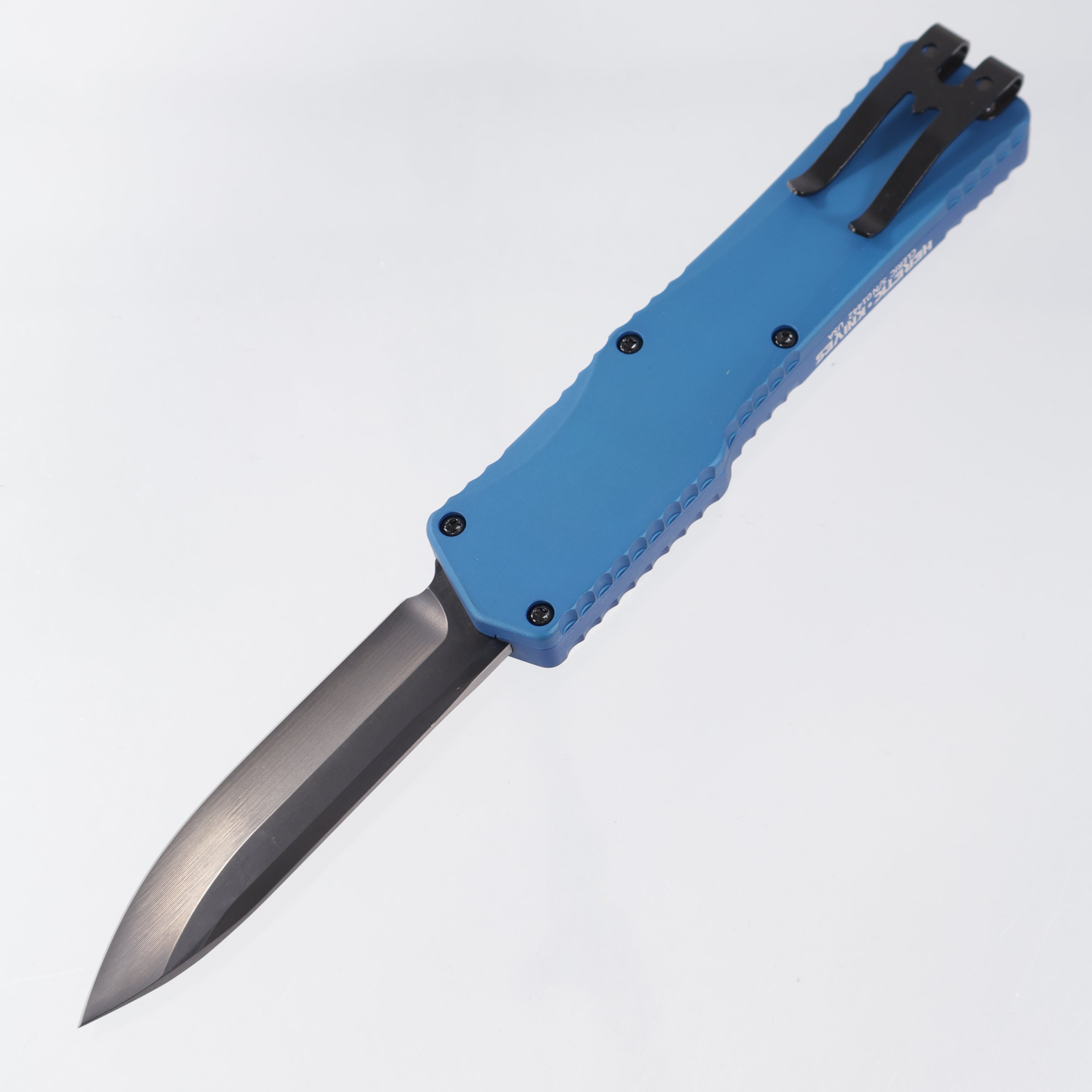 Heretic Cleric Clip Point - Blue Aluminum - DLC 154CM - H014-6A-BLUE  *NEW OLD STOCK*