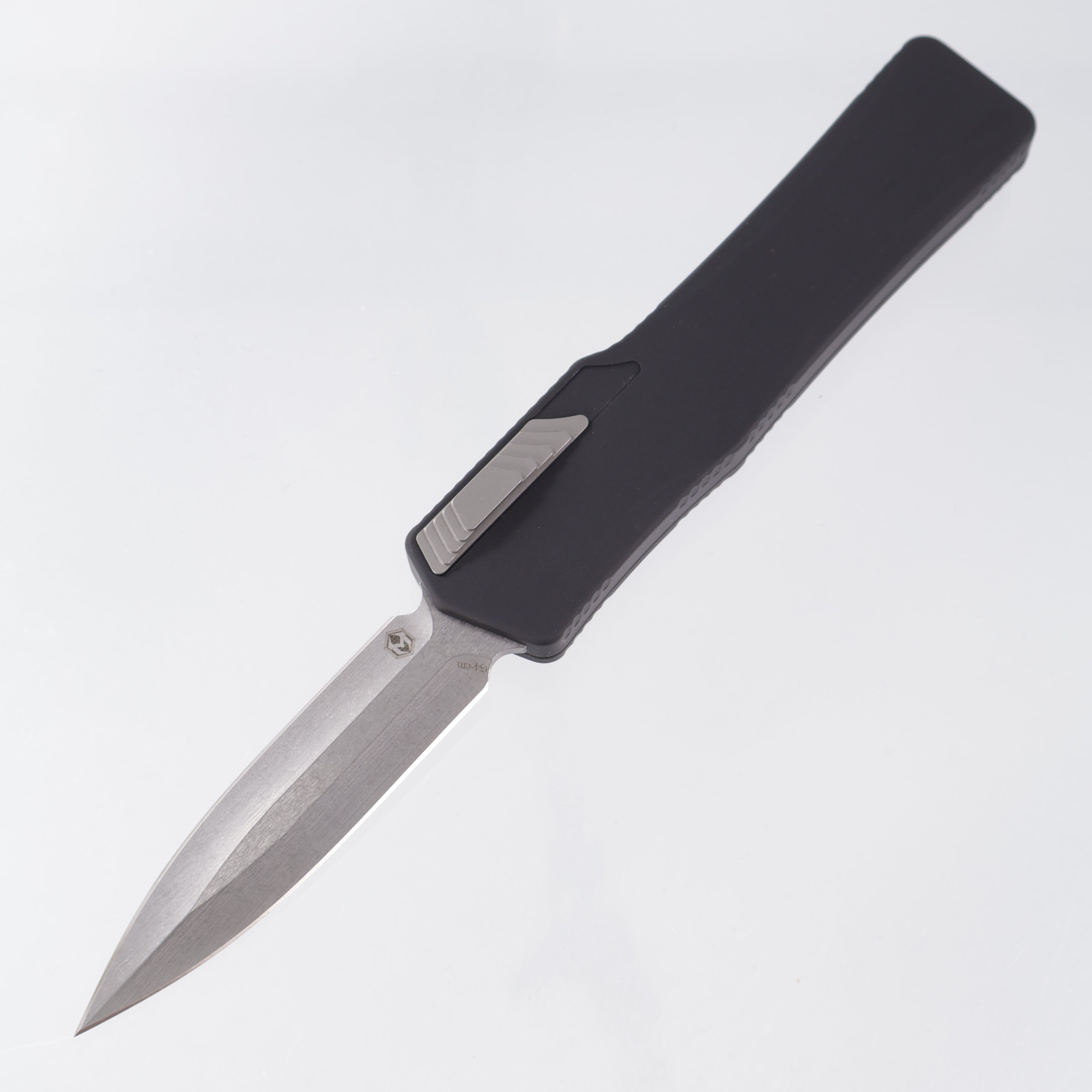 Heretic Cleric Double Edge - Black Aluminum - Stonewash 154CM - H016-2A *NEW OLD STOCK*