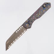 Heretic Jinn Auto - Sculpted 80s Camo Carbon - Bronze Full Serrate Magnacut - H113-7C-80CF - BROP Exclusive