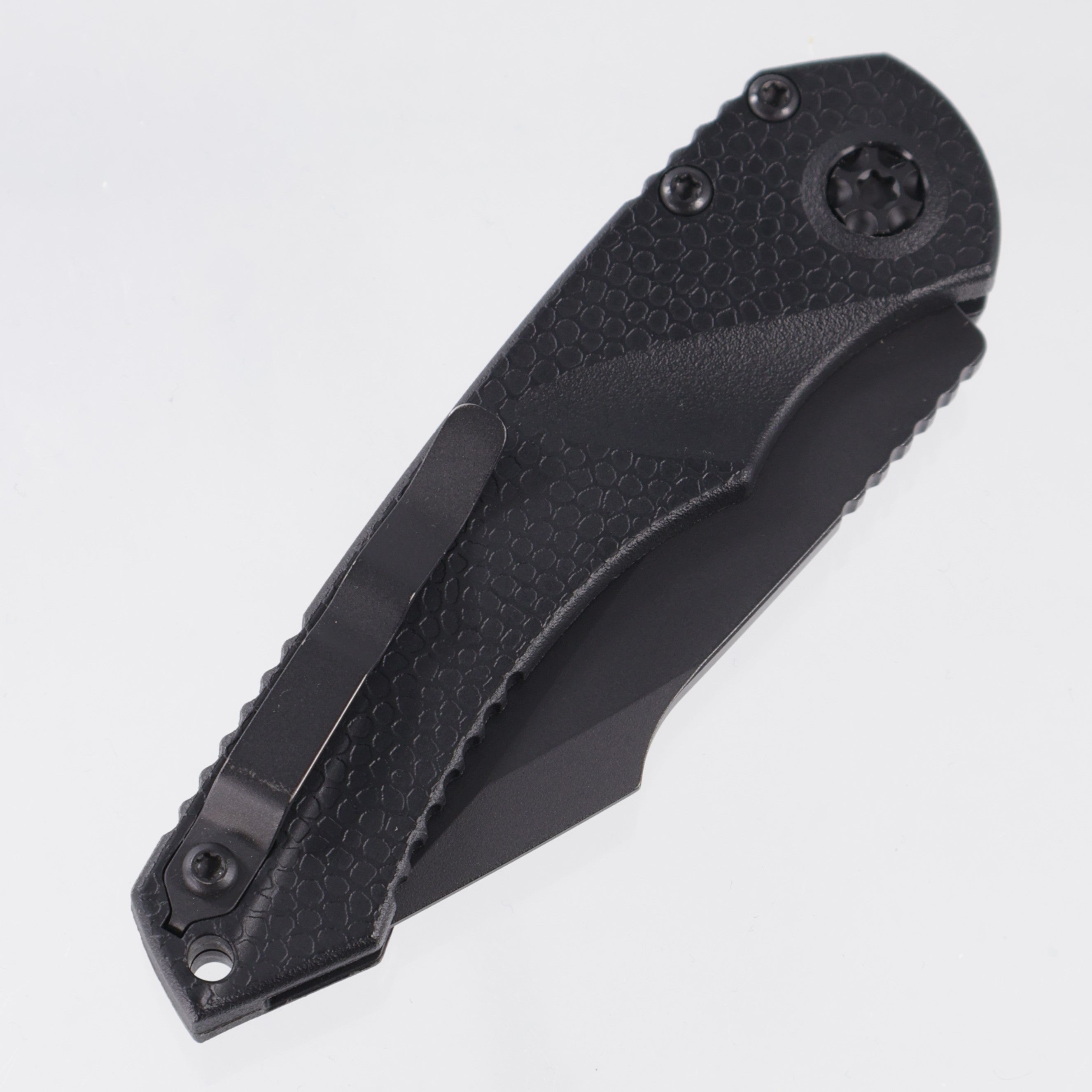 Heretic Mini Pariah Auto Tanto - Black Polymer - Black Tactical Partial Serrate Magnacut - H055-4B-T *PRE-OWNED*