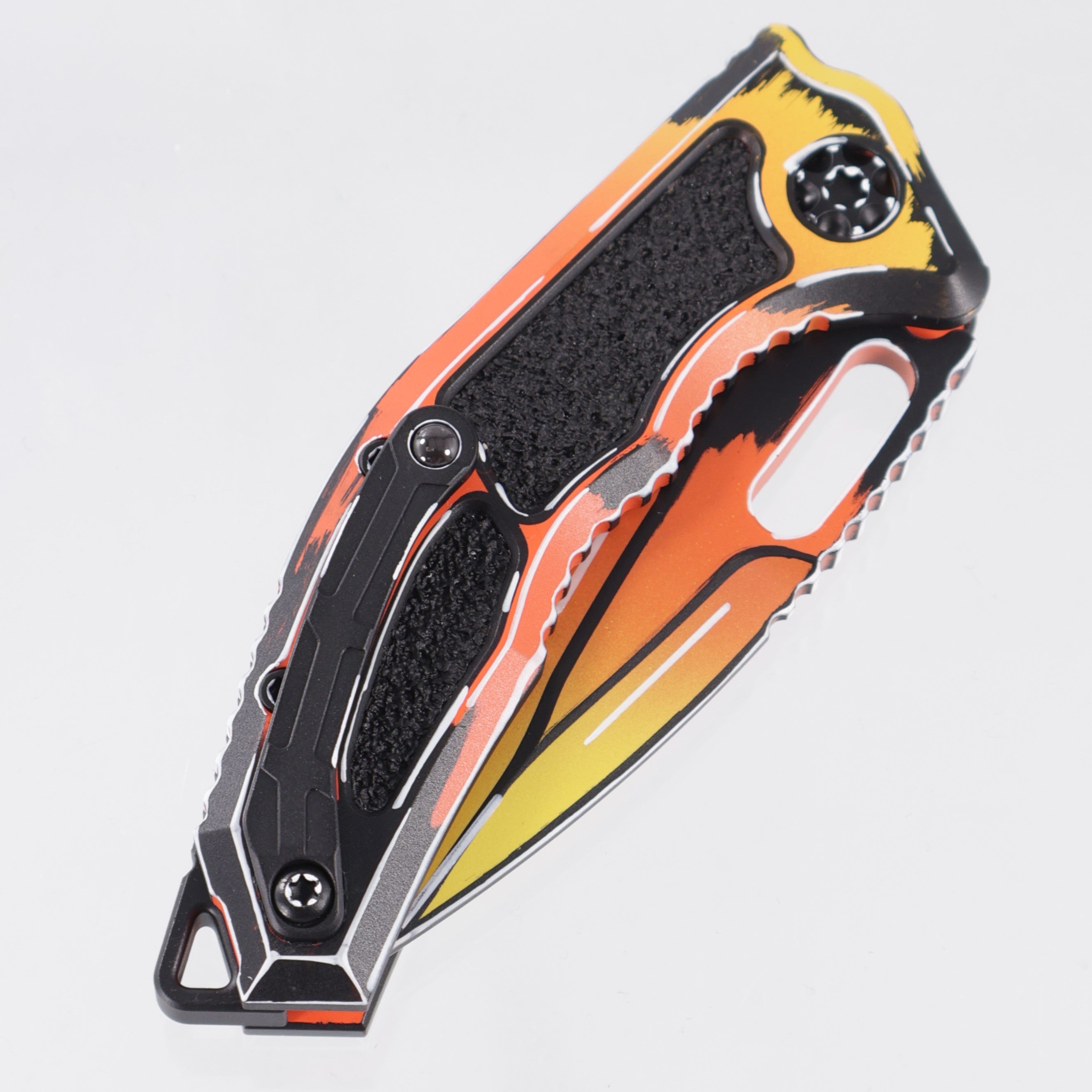 Heretic Medusa V3 Auto Tanto - Orange Cel-Shade - Cerakote Magnacut - H011-CS-OG *PRE-OWNED*