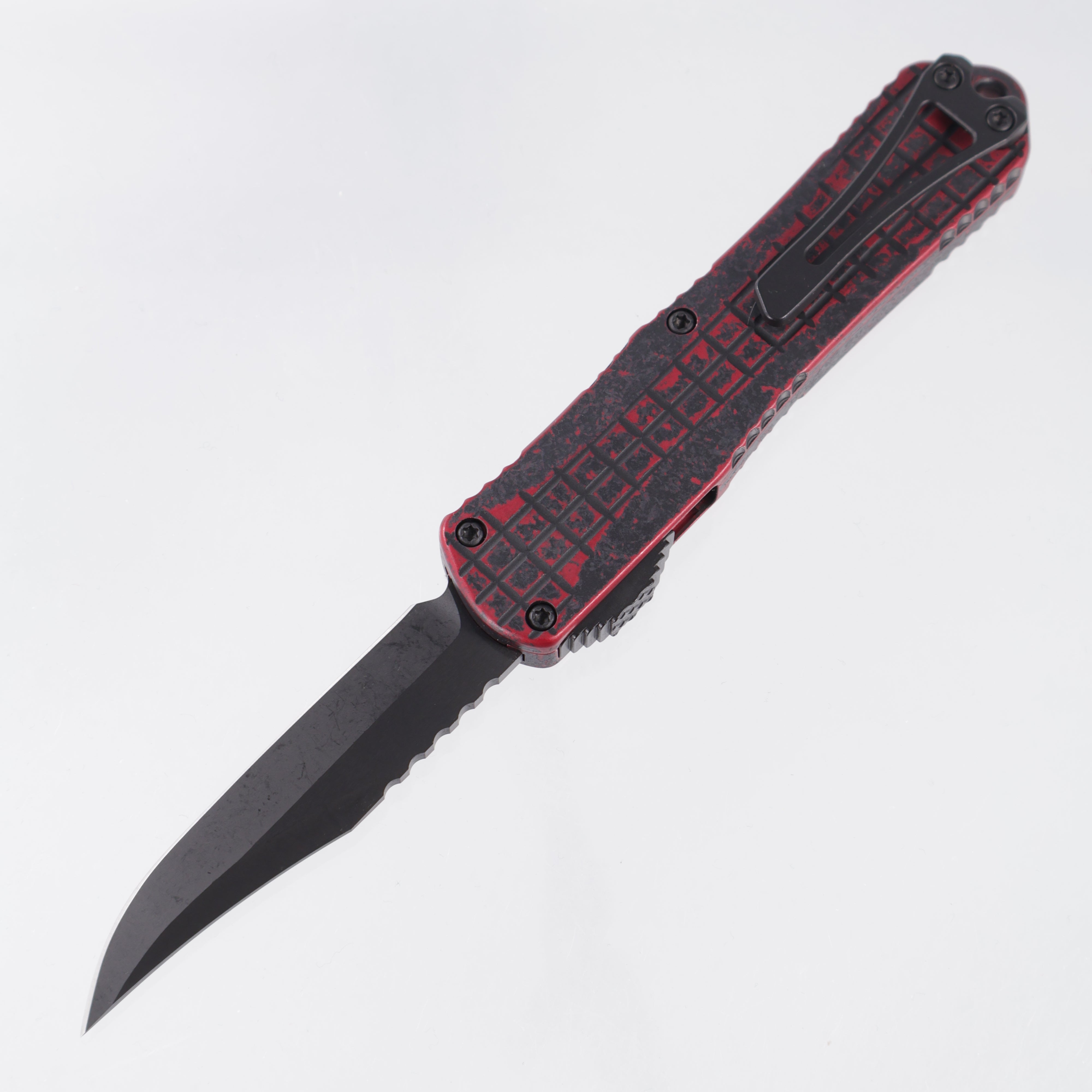 Heretic Manticore E Bowie - Breakthrough Red Aluminum - DLC Magnacut - H026BF-6A-BRKRED *PRE-OWNED*