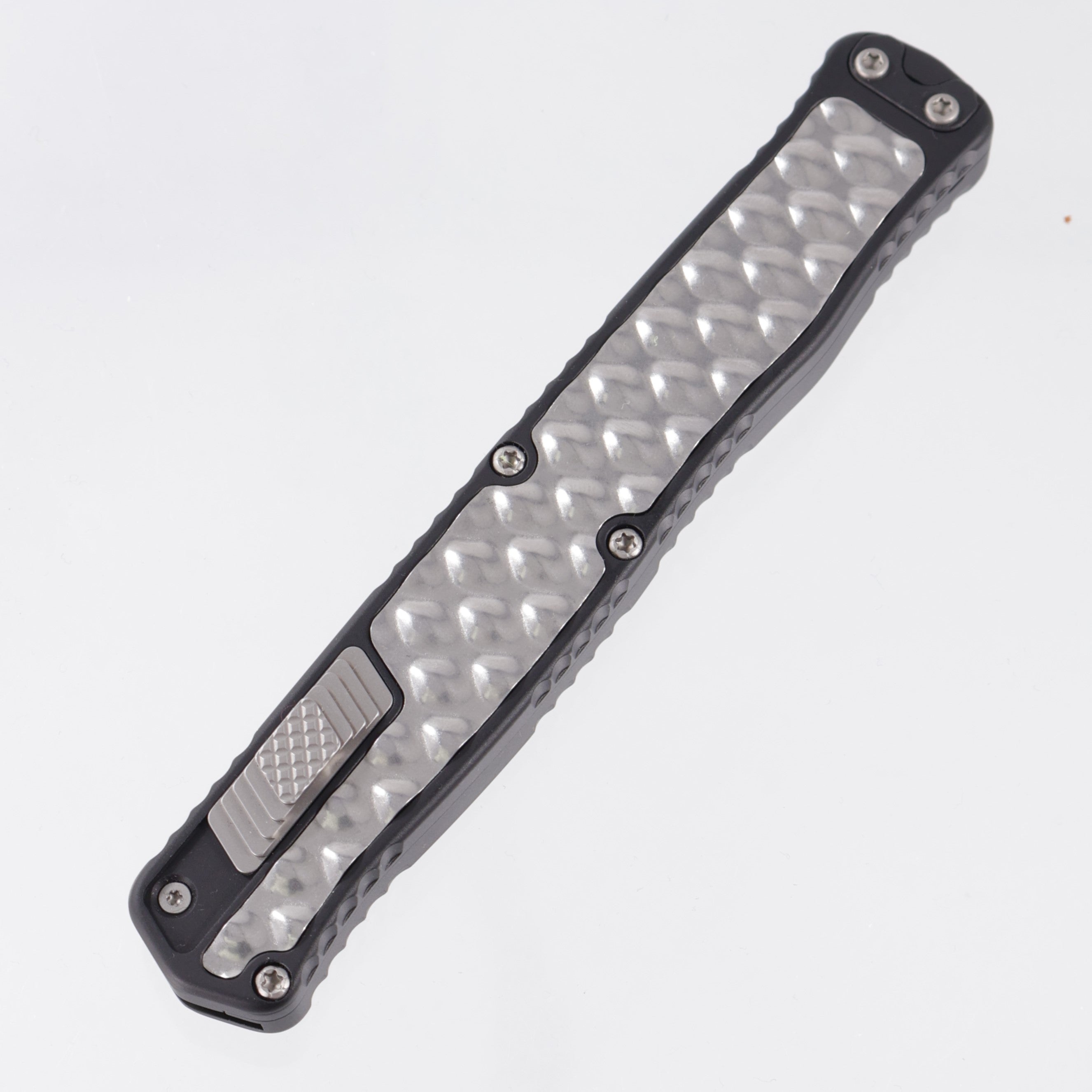Heretic Cleric II Double Edge - Black Aluminum w/ Bubble Inlays - Stonewash Magnacut - H020-2A *PRE-OWNED*