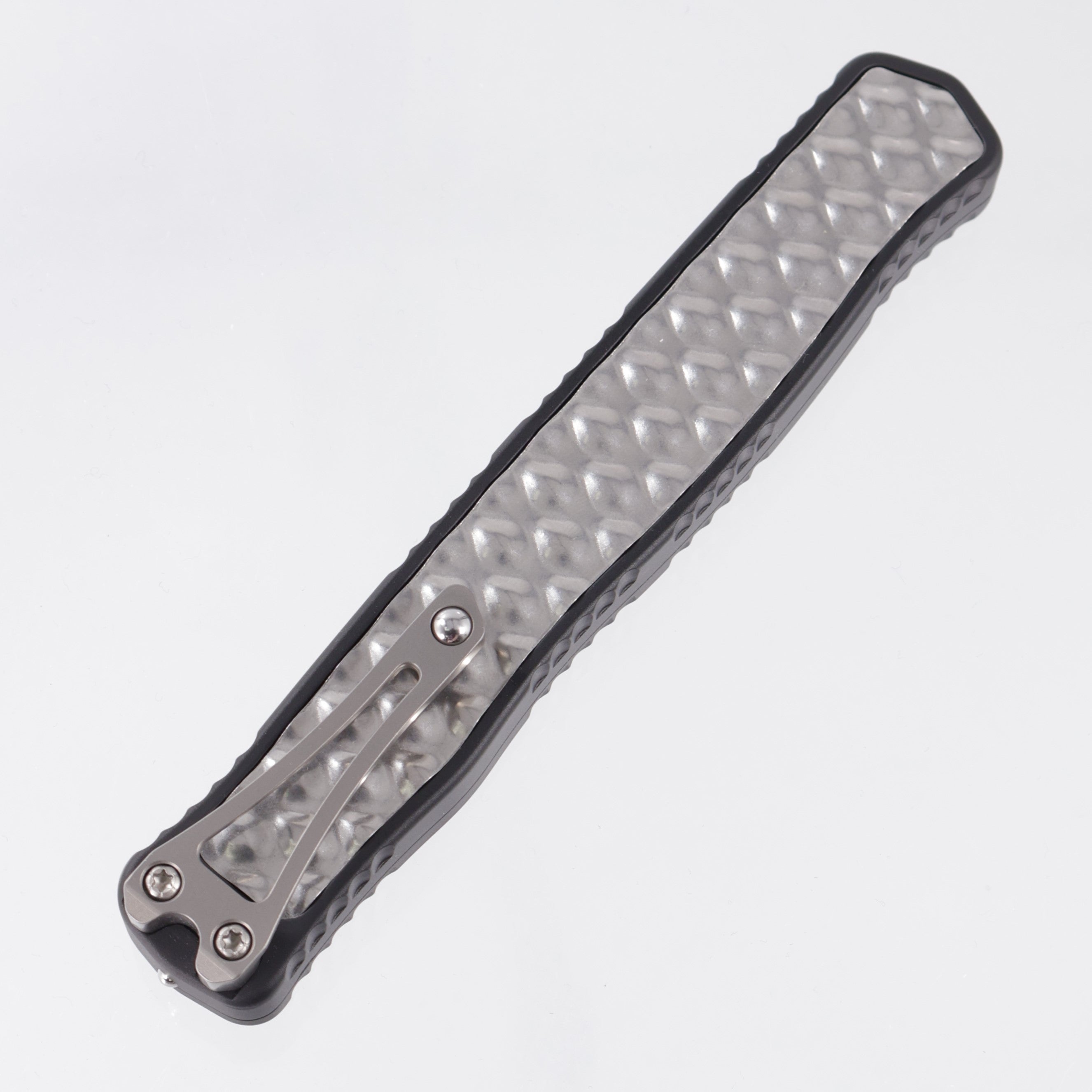 Heretic Cleric II Double Edge - Black Aluminum w/ Bubble Inlays - Stonewash Magnacut - H020-2A *PRE-OWNED*