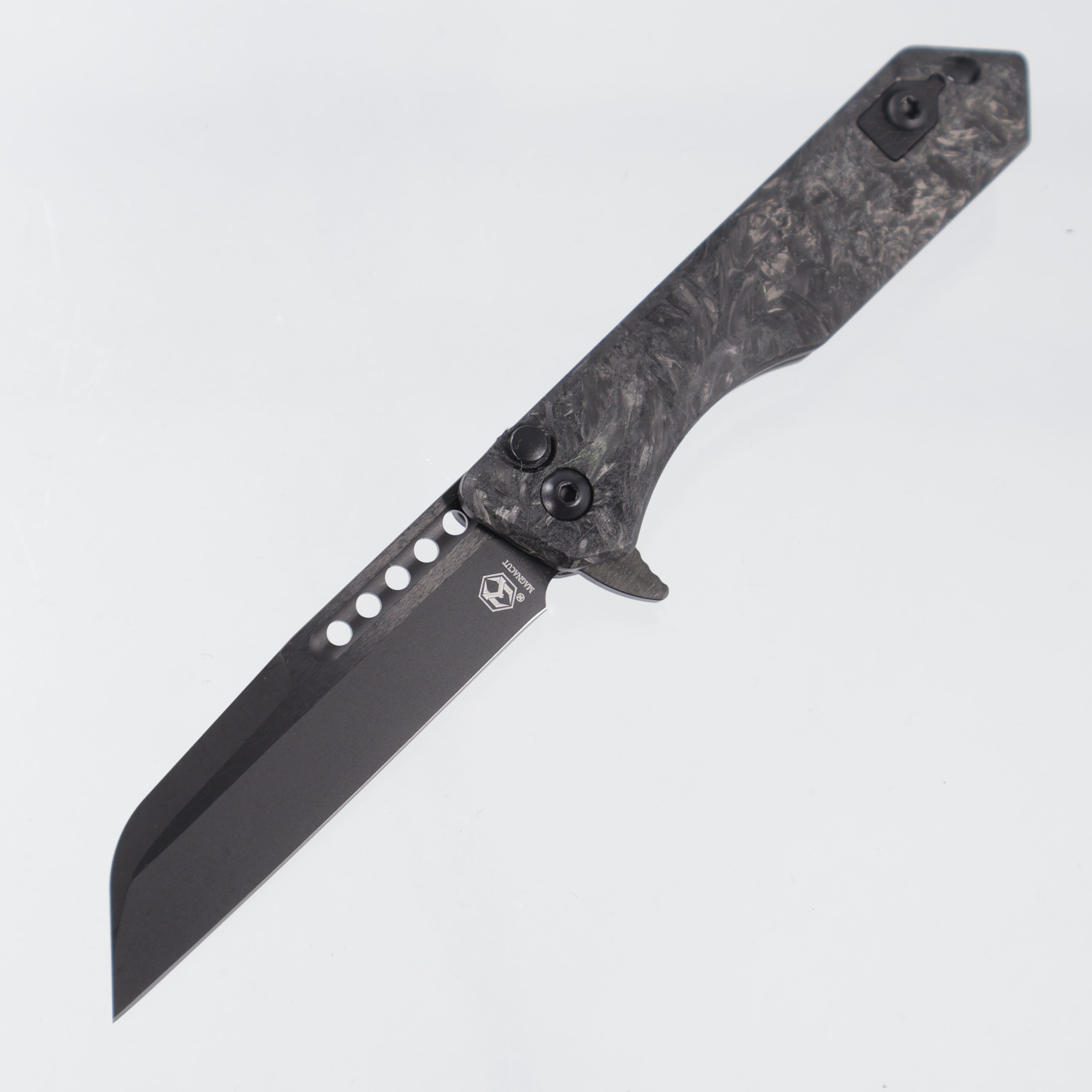 Heretic Jinn Manual - Marbled Glow Carbon Fiber - DLC Magnacut - H213-6A-MGCF