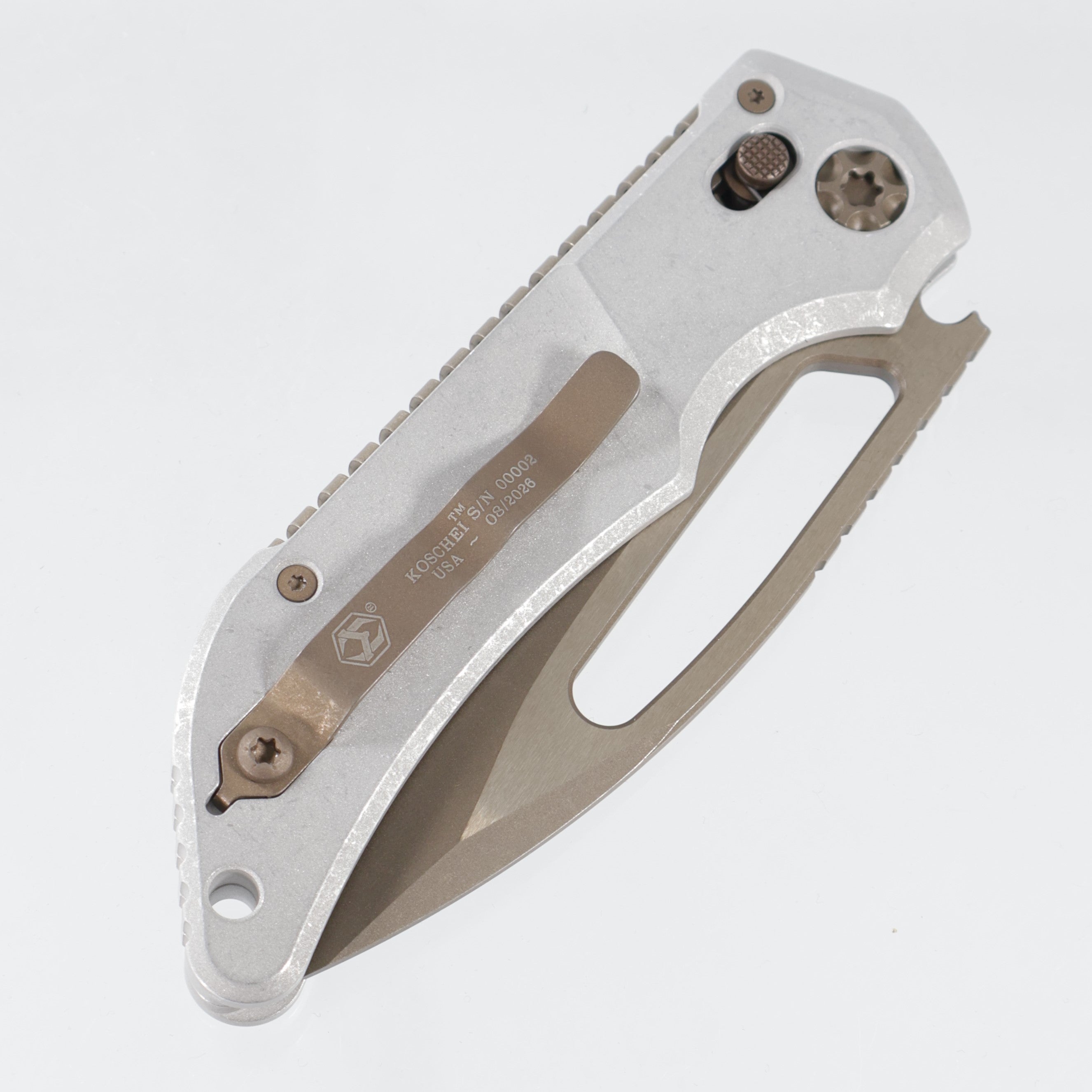 Heretic Koschei - Blizzardworn Aluminum w/ Bronze Hardware - Bronze Magnacut - H061-7A-BLZ