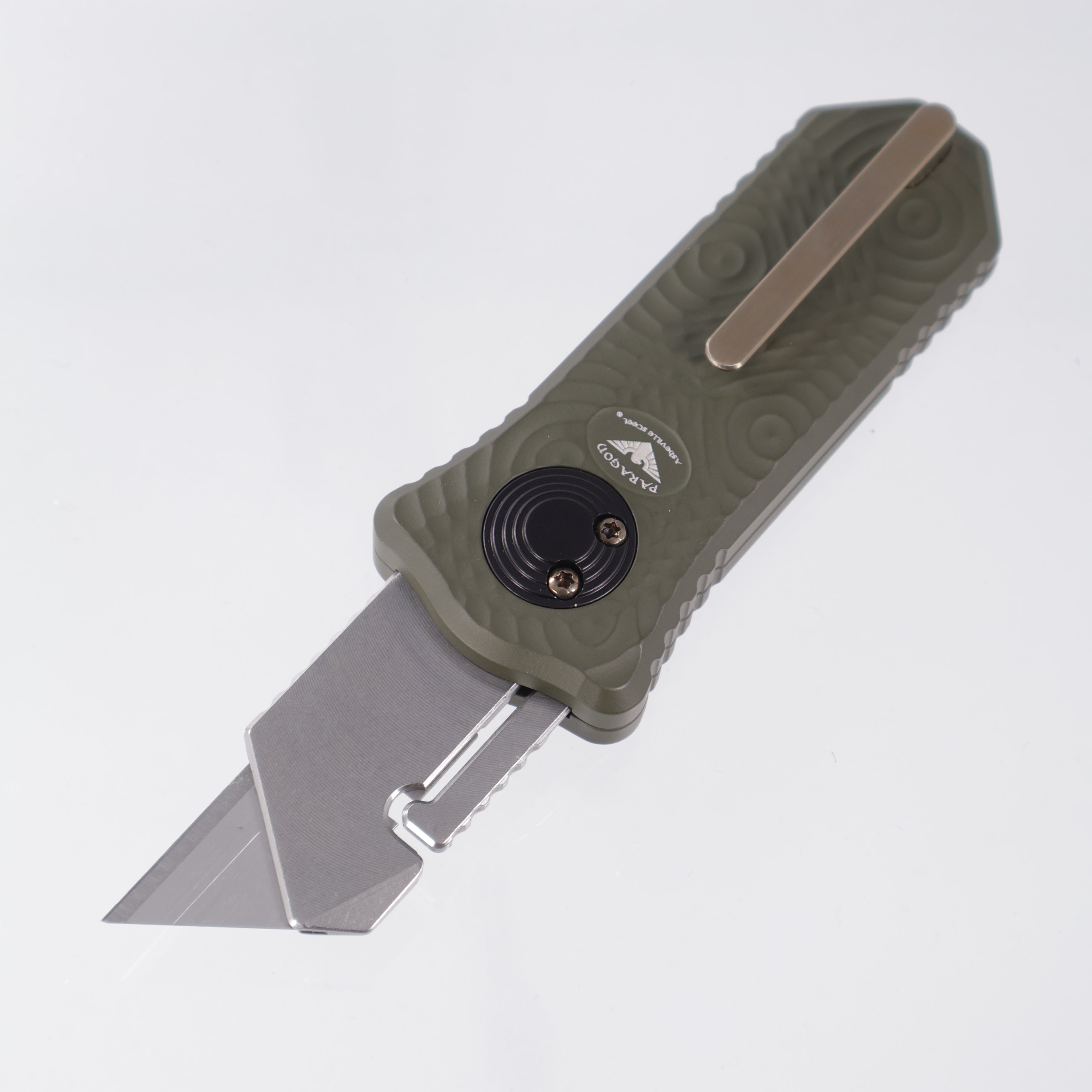 Hypercut x Paragon Oracle Gravity Razor - OD Green Cerakote Raindrop Aluminum w/ Bronze Accents