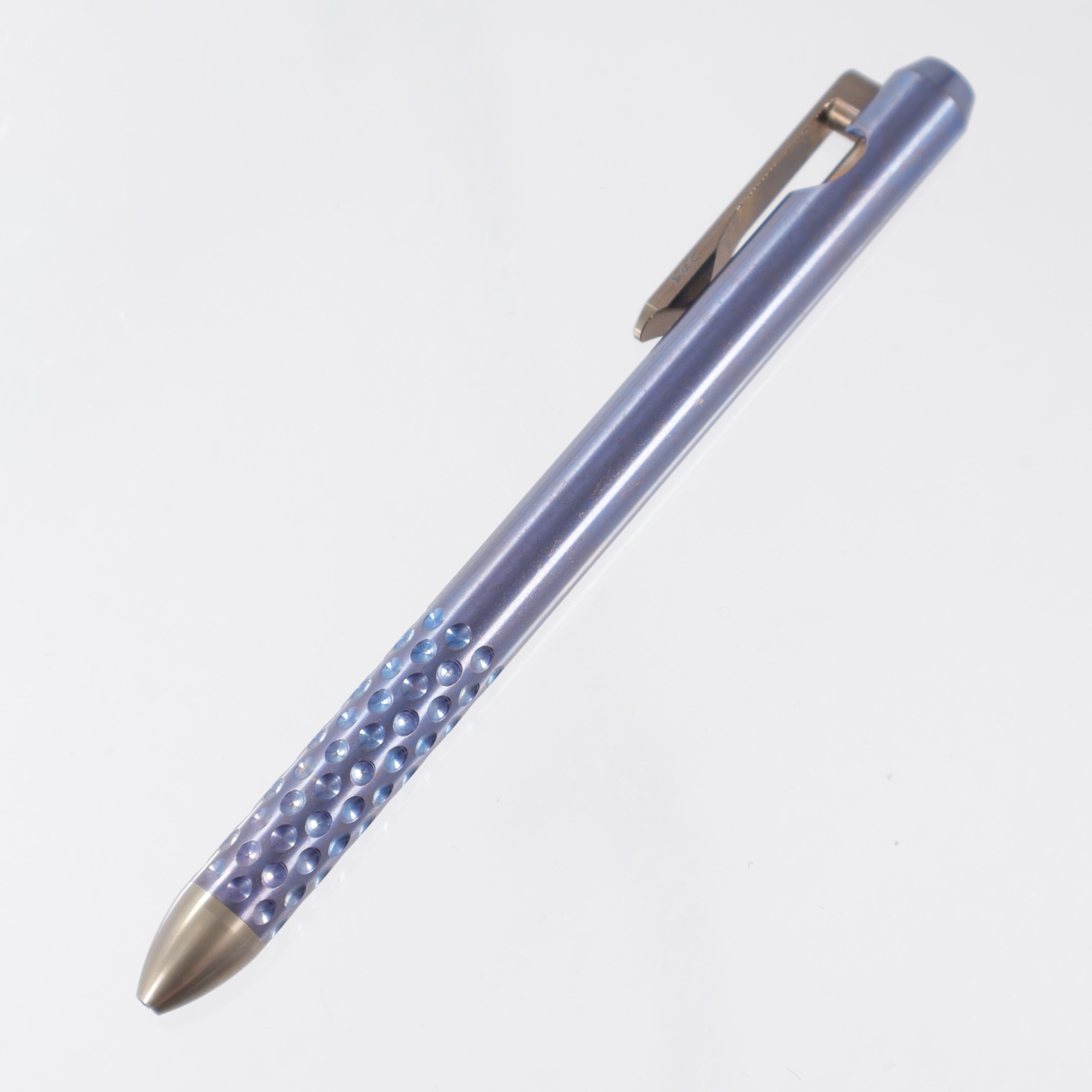 Hypercut Nackt Bolt Action Pen - Blue Titanium / Bronze Titanium