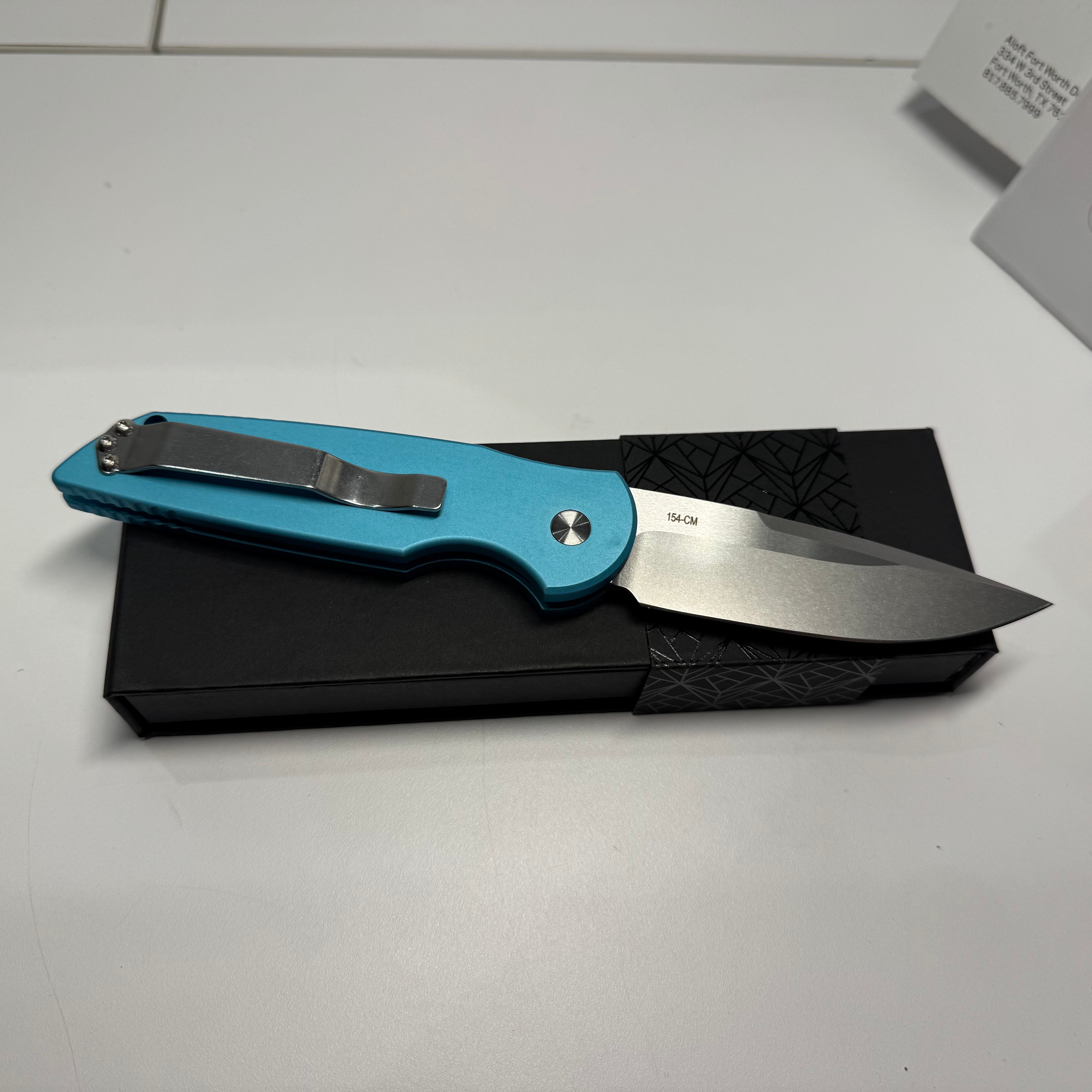 Protech TR-3 Tiffany Blue w/ MOP button TR-3 LTD T. Blue