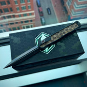 Heretic Cleric 2 Custom - Double Edge High Sheen DLC / Aluminum Chassis w/ Diamondback Rattlesnake inlays / Desert Ironwood Button Inlay / DLC hardware
