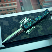Heretic Nyx Custom - Double Edge Mirror Polish / Aluminum Chassis w/Abalone inlays / Abalone button inlay / satin hardware