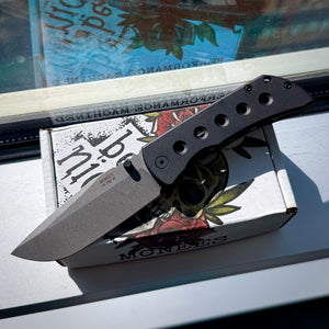 McNees Knives PM Mac 2 3.5” Gen2 Drop Point - Blackout Speedholes