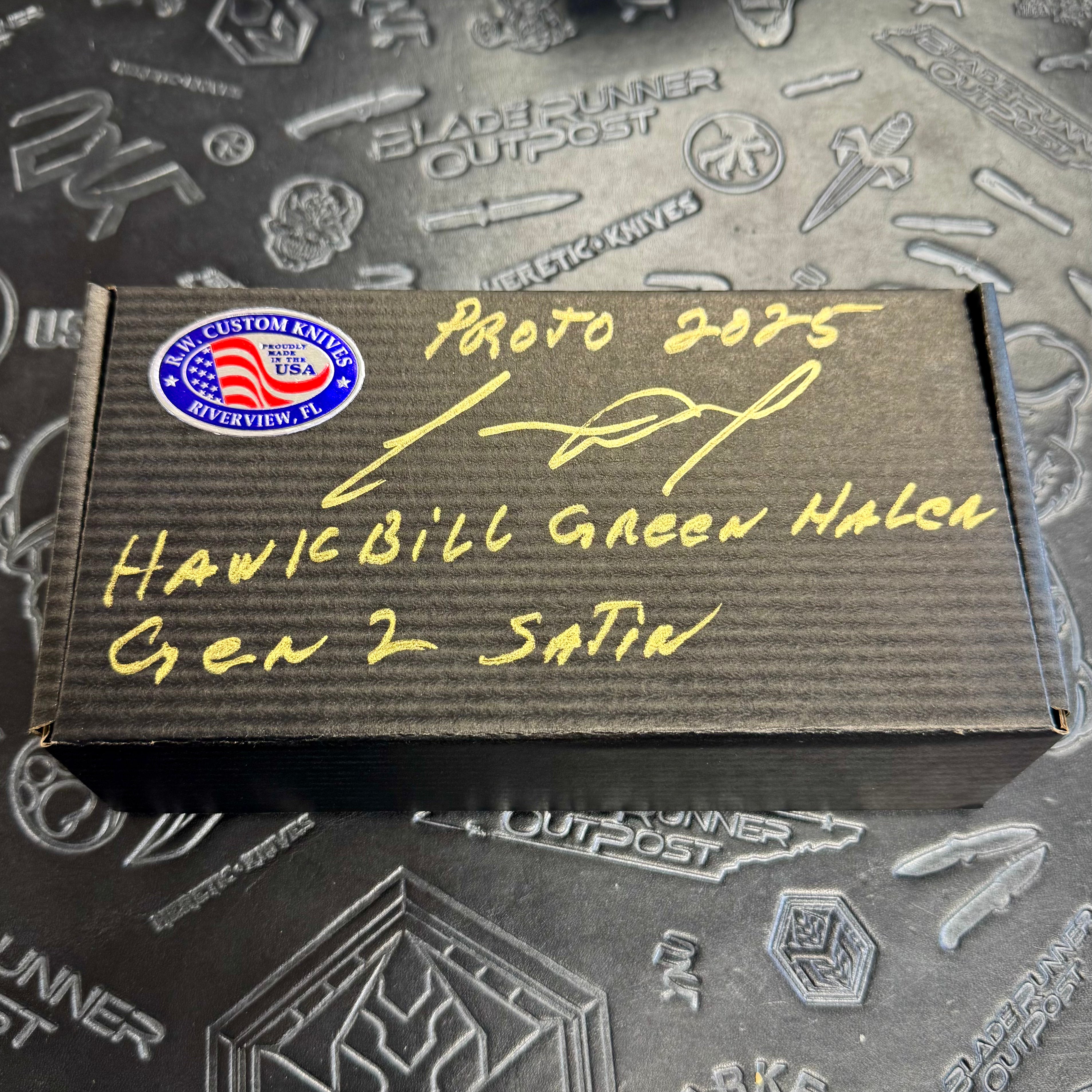 Reese Weiland x Todd Smith Hawkbill Gen2 Proto - Green Halen - Satin/Rockgrind Nitro-V