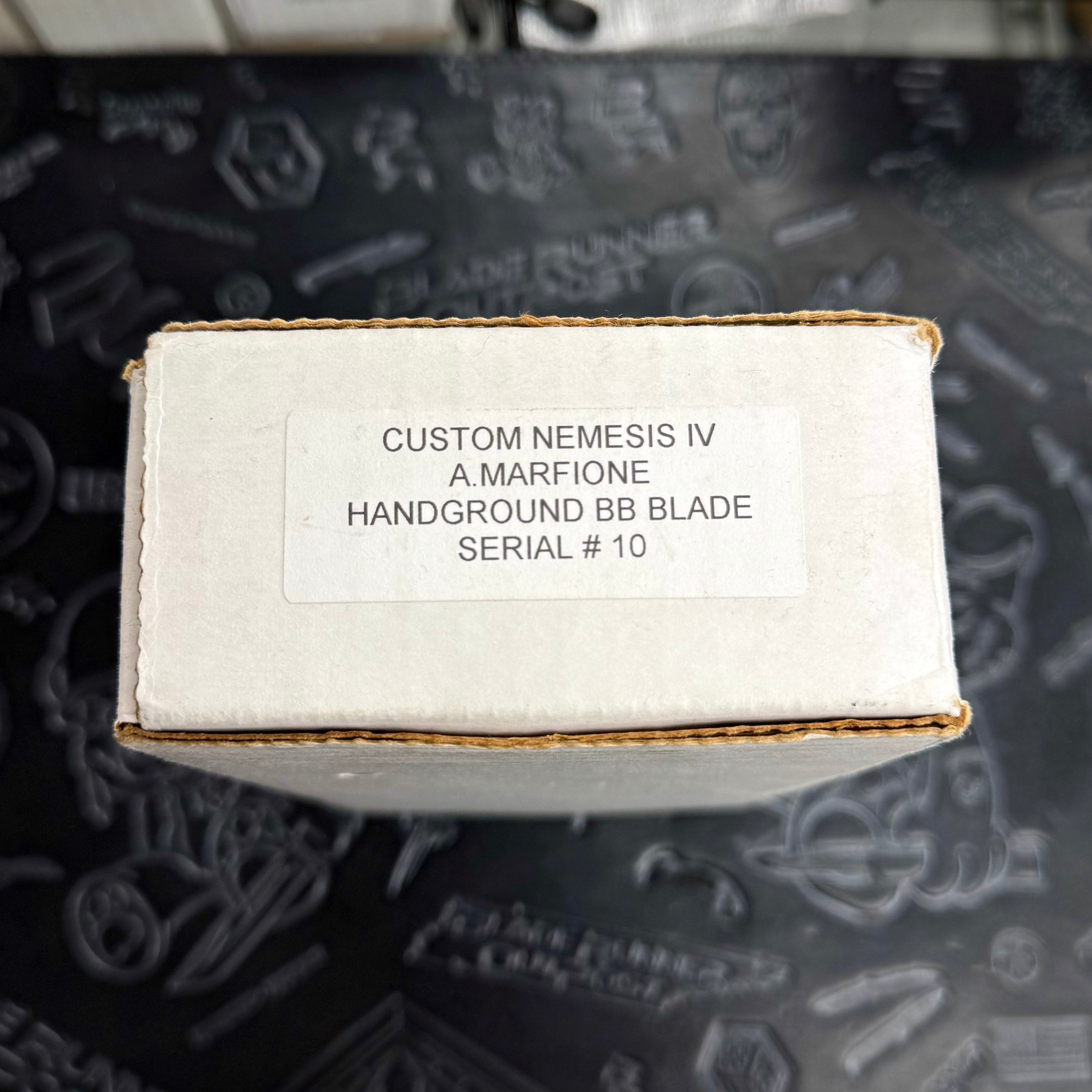 Marfione Custom Nemesis IV - Handground Bead Blast blade - S/N: 010