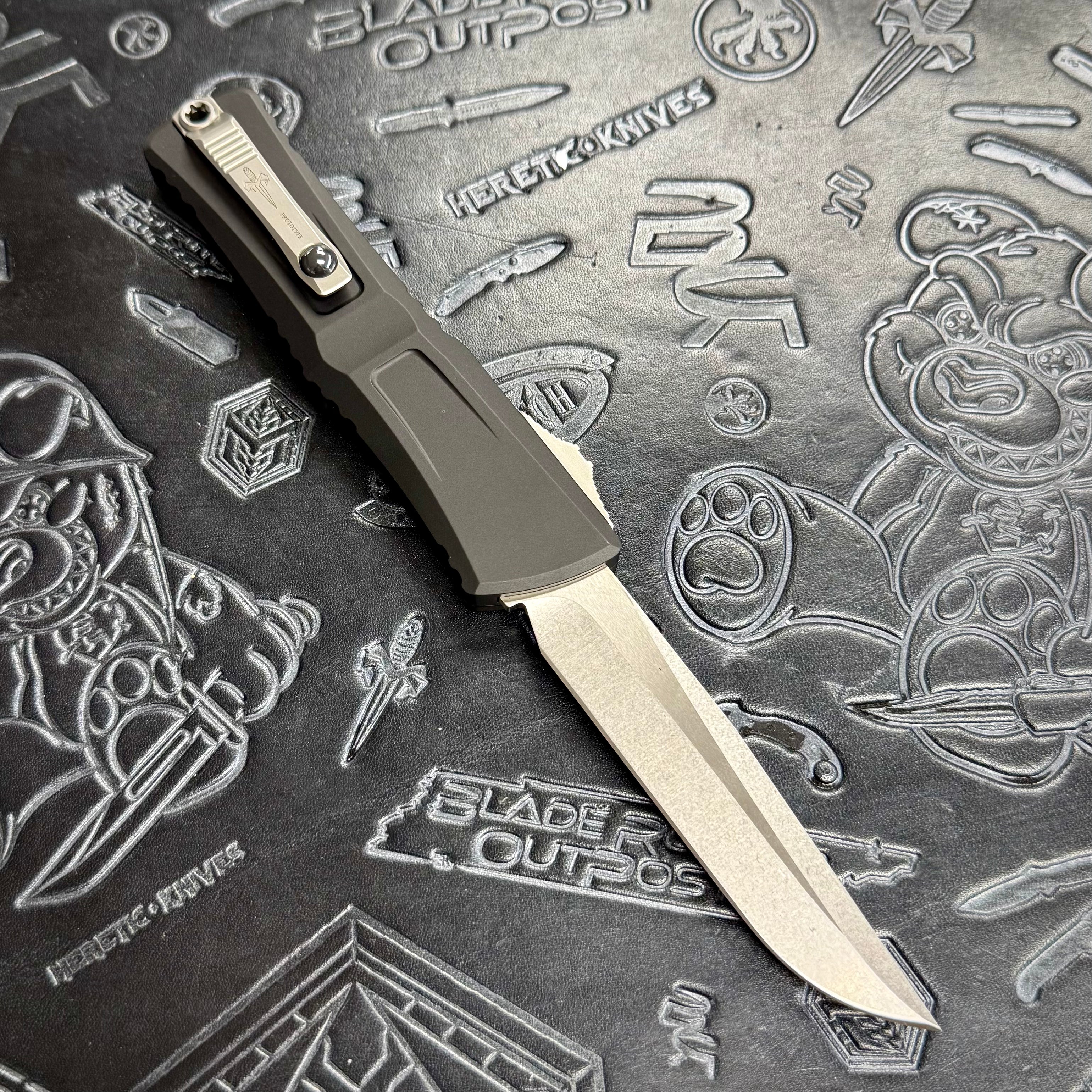Marfione Custom Combat Troodon Gen 3 Prototype - Single Edge - Stonewash - 1 of 2 made