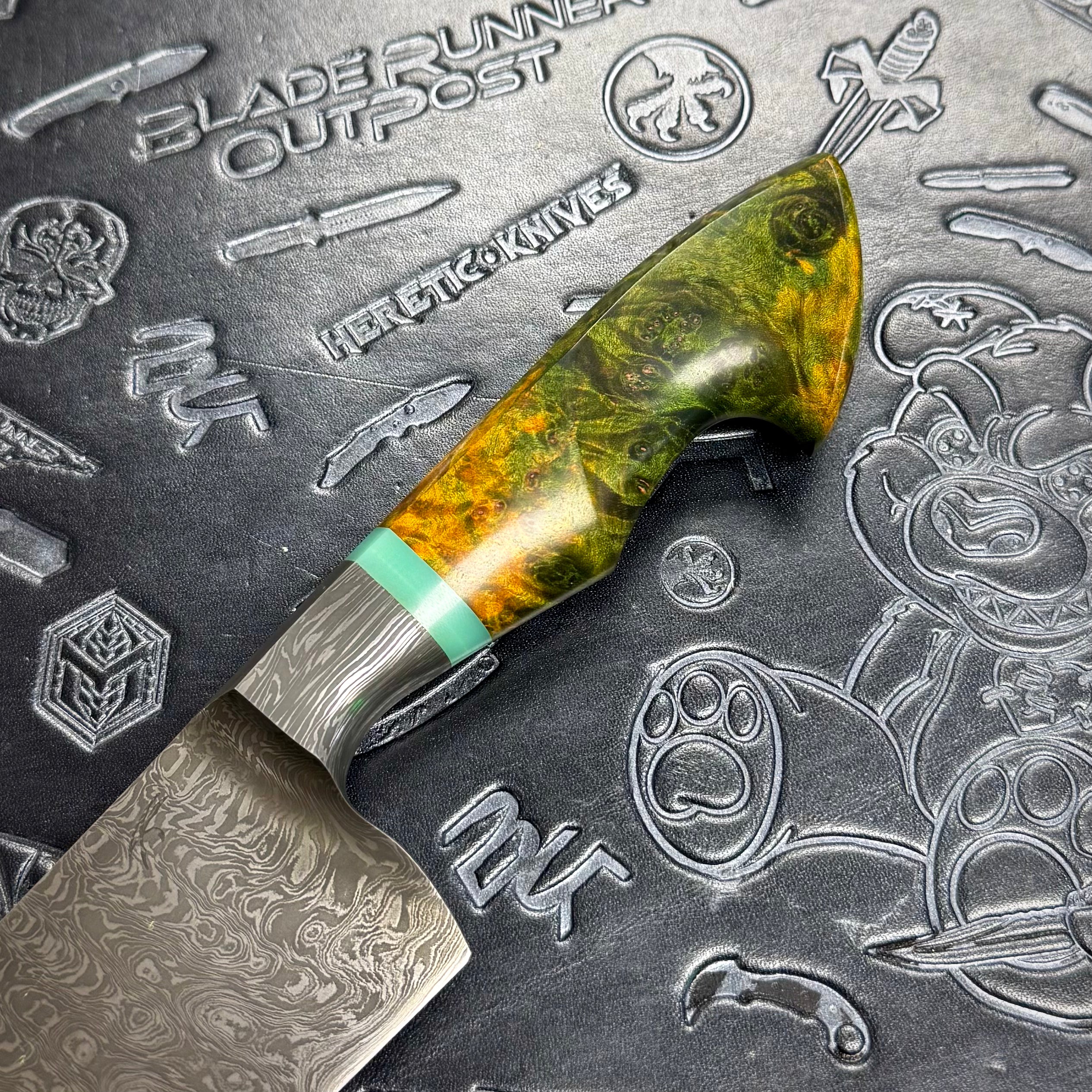 Jason Knight Hand Forged Damascus Kitchen Knife