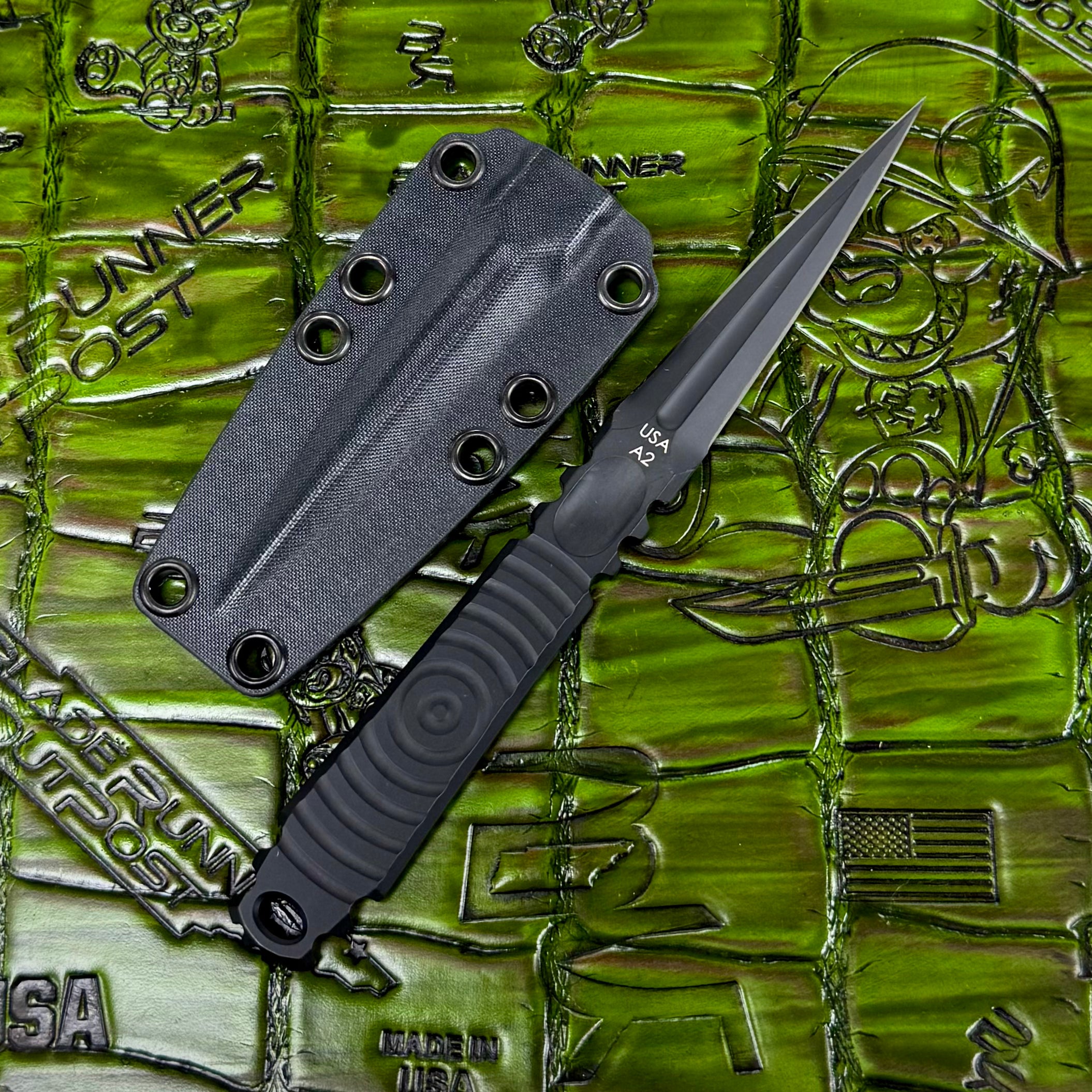 Jason Knight OSS Covert Dagger - A2 Steel - Black