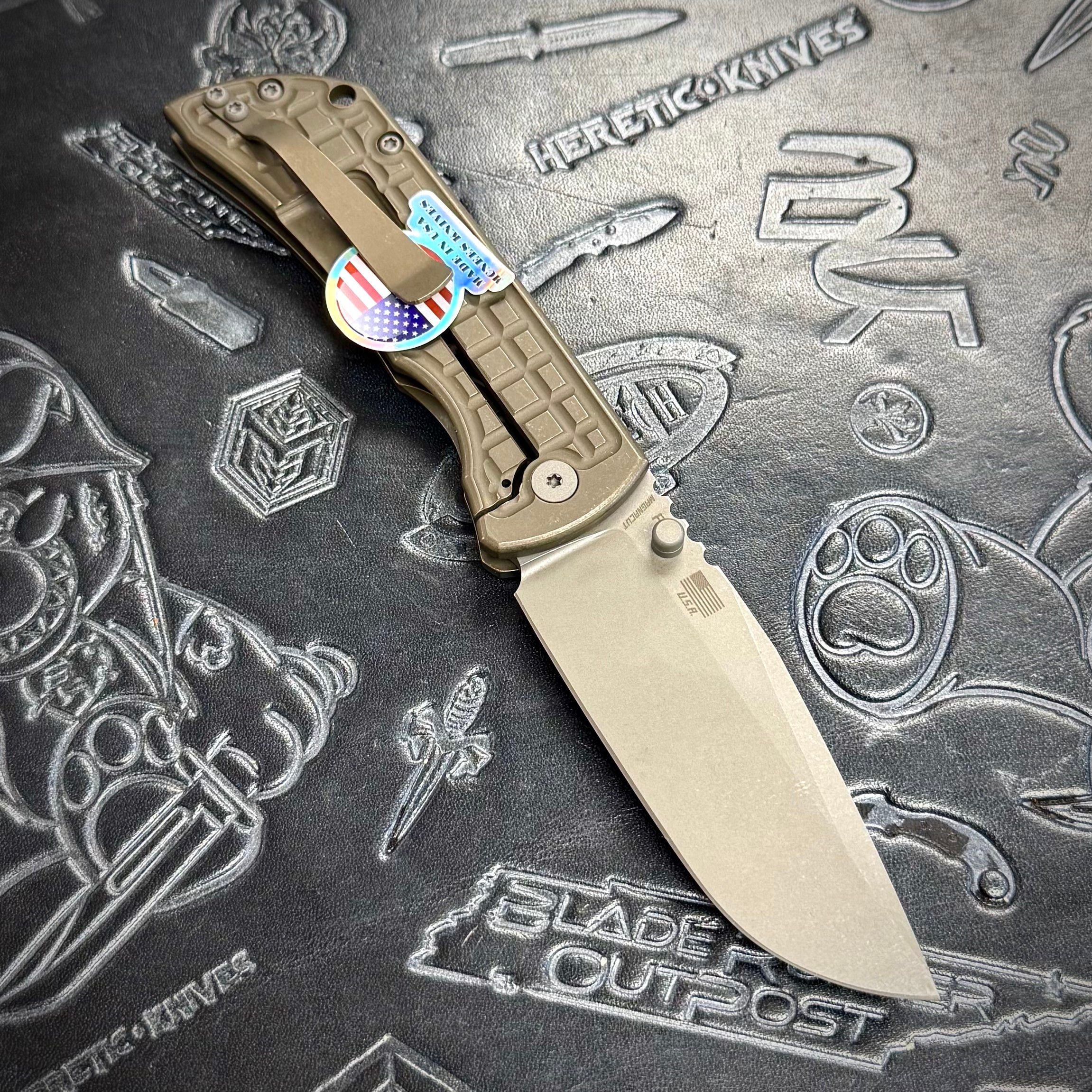 McNees Knives PM Mac 2 3.5” Gen2 Drop Point - Atomic Bronze Frag