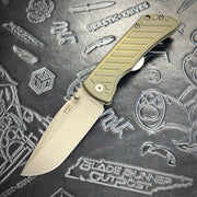 McNees Knives PM Mac 2 3.5” Gen2 Drop Point - Atomic Green/Bronze Fastback