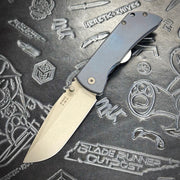 McNees Knives PM Mac 2 3.5” Gen2 Drop Point - Atomic Blue/Bronze
