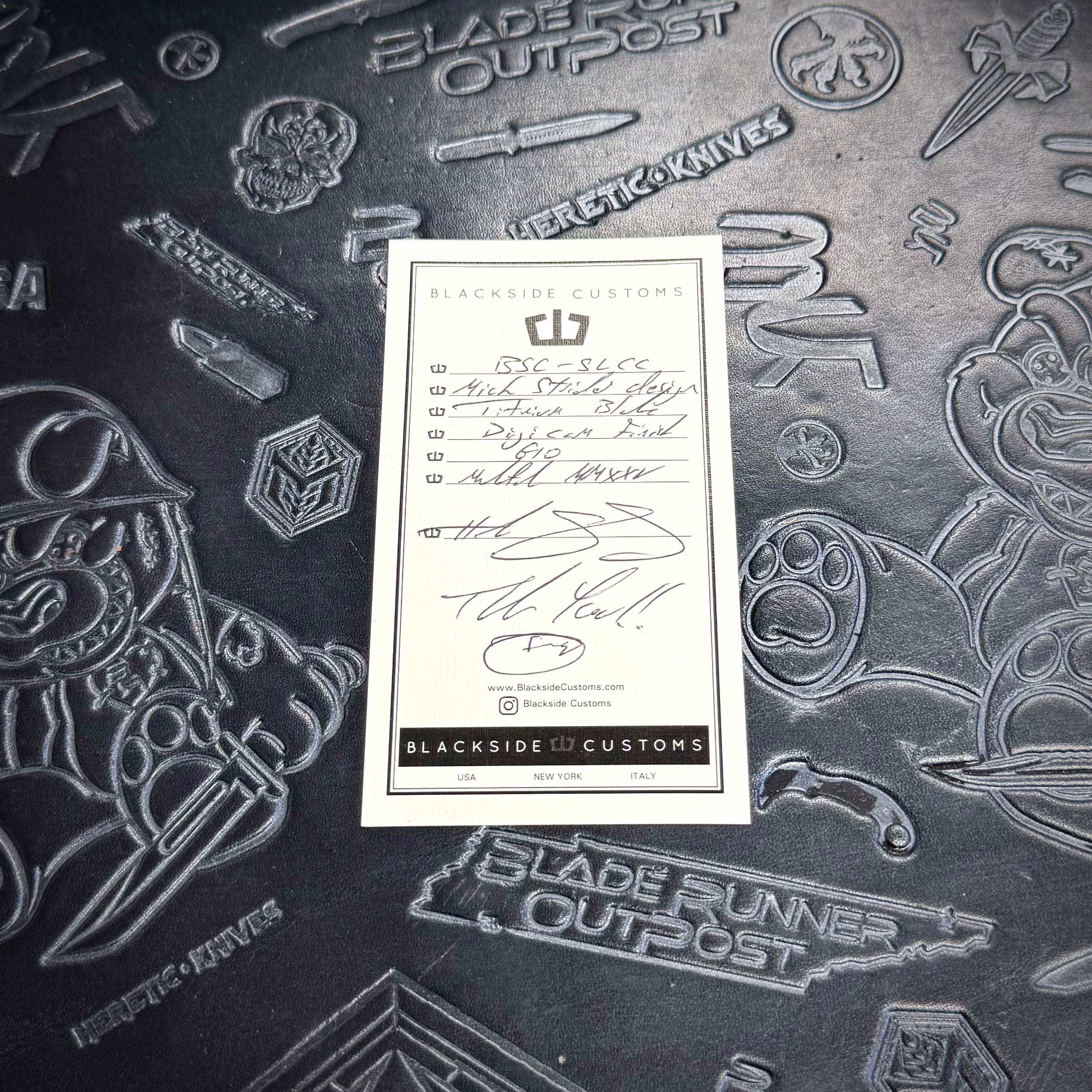 Blackside Customs x Strider - SLCC - Digicam Titanium - Black G10