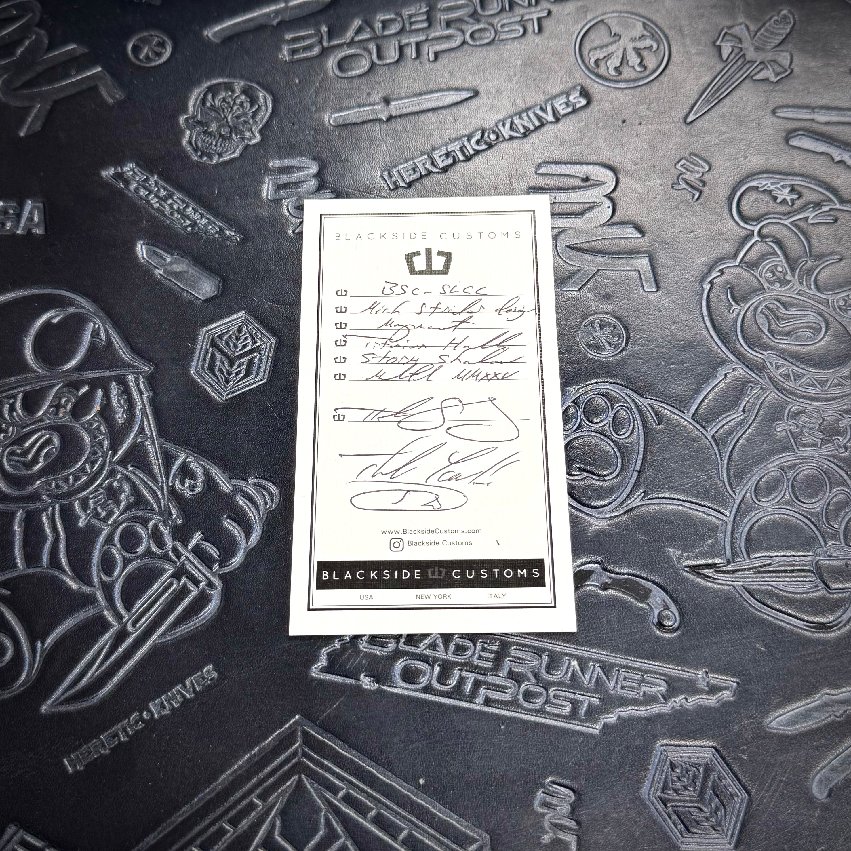 Blackside Customs x Strider - SLCC - Stormshadow finish Magnacut- Titanium scales