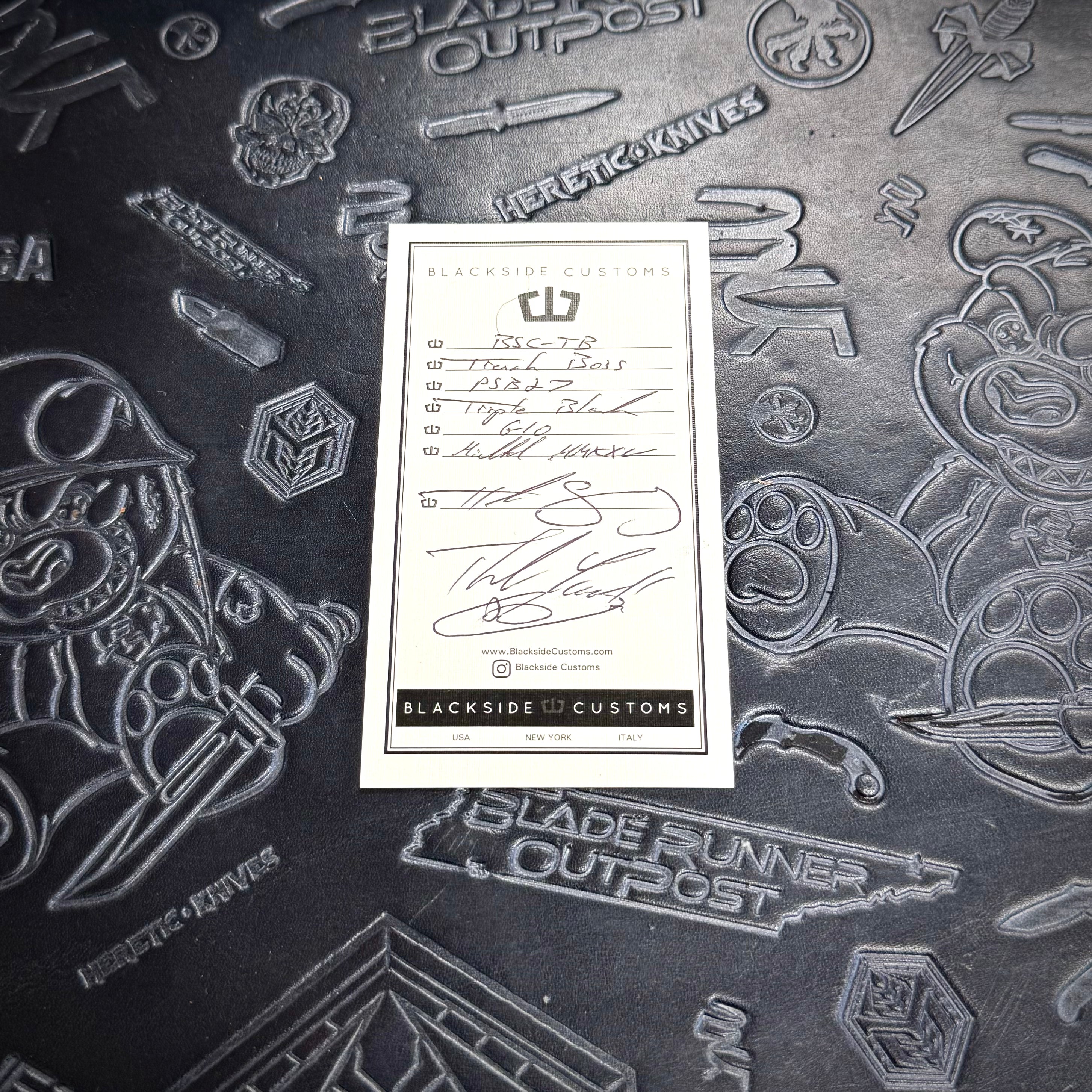 Blackside Customs - Trench Boss - Triple Black PSF-27 - Black G10