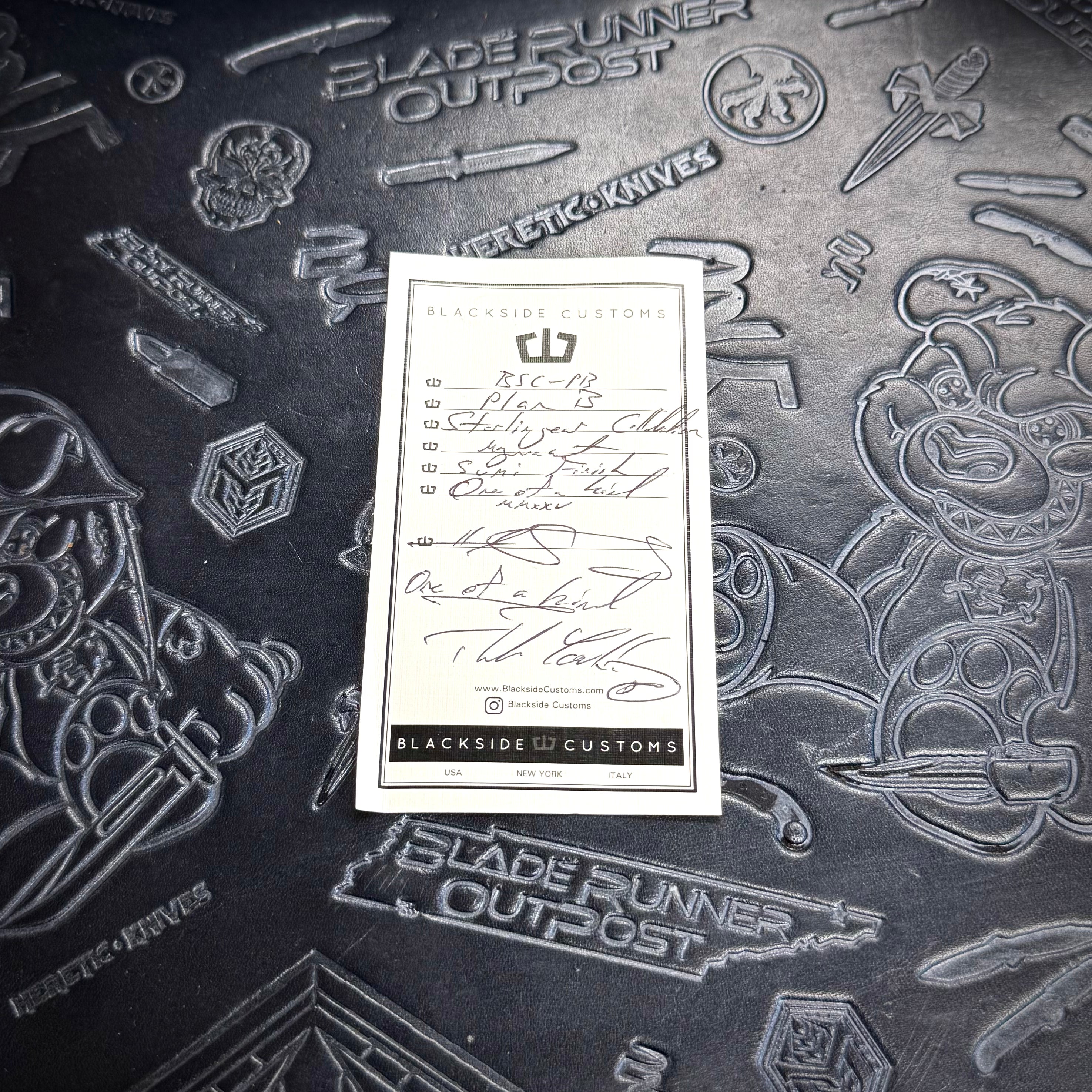 Blackside Customs x Starlingear - Plan B - Sumi Finish Magnacut - Copper scales - 1 of a kind