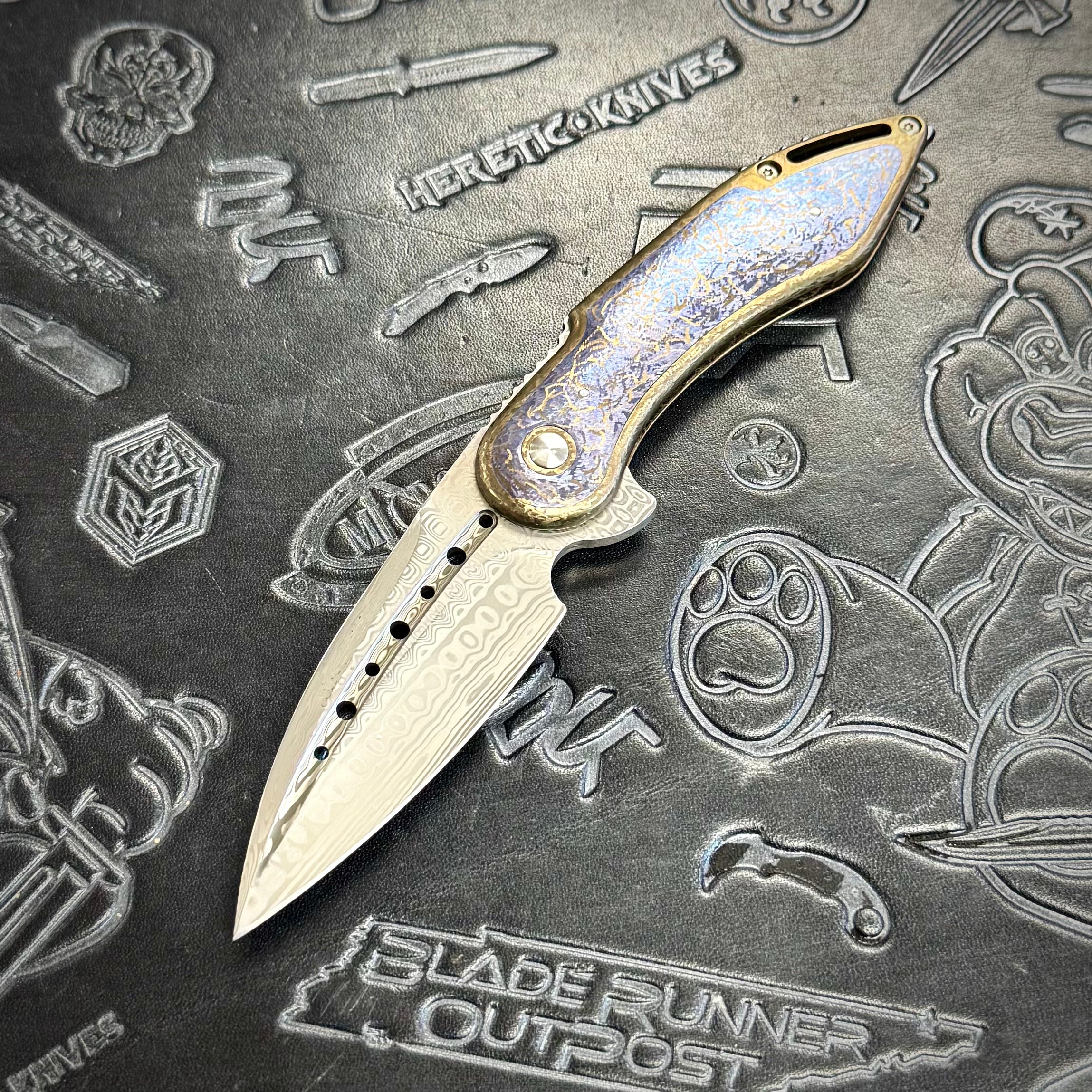 Todd Begg Glimpse Friction Folder - Damasteel