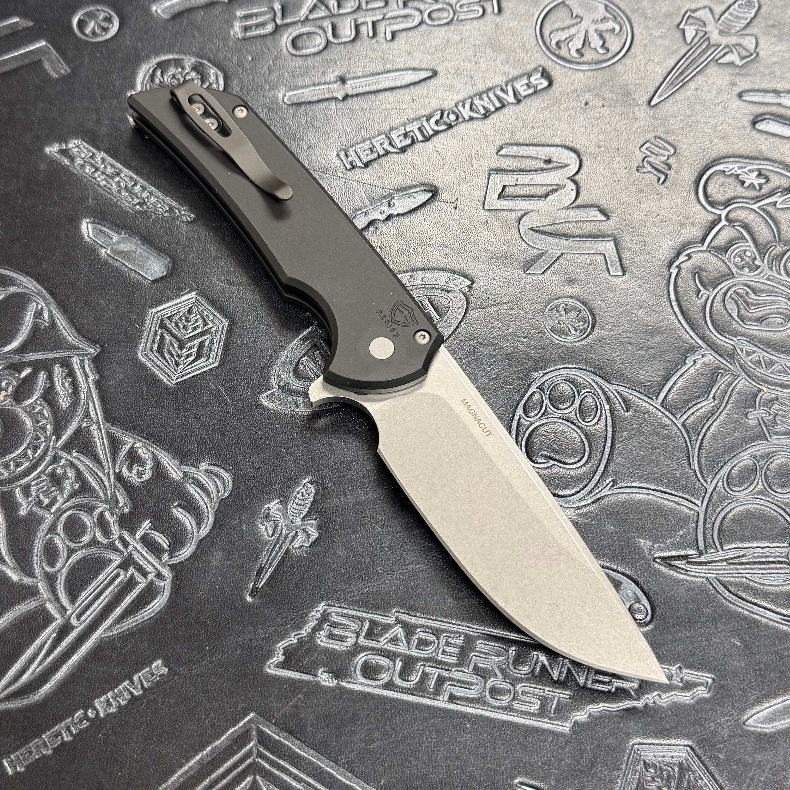 Protech Mordax MX101 - Black handle - Stonewash Magnacut