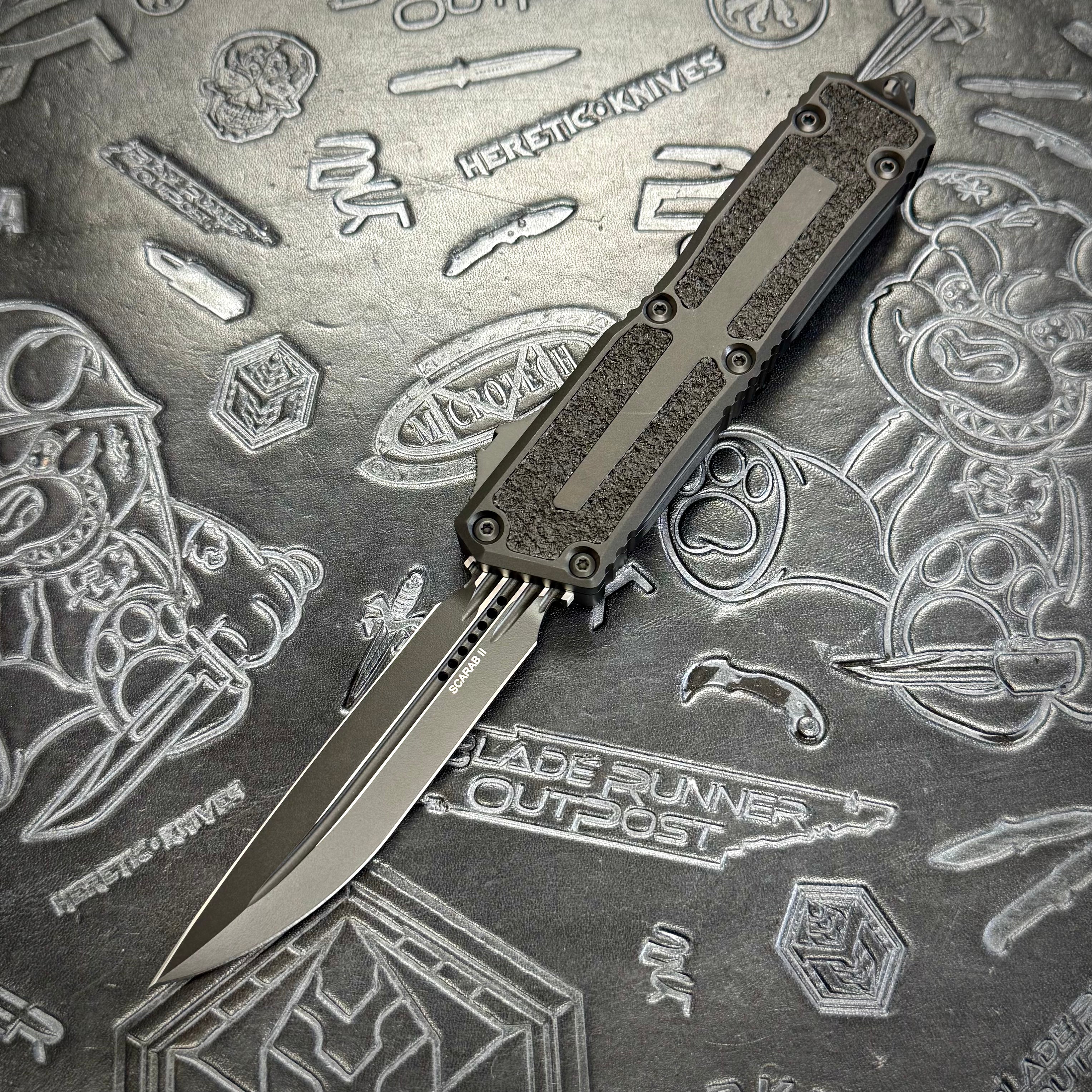 Microtech Scarab 2 Gen3 - Black - Black Tactical D/E-S - Scarab II Gen III - 1180-1 T