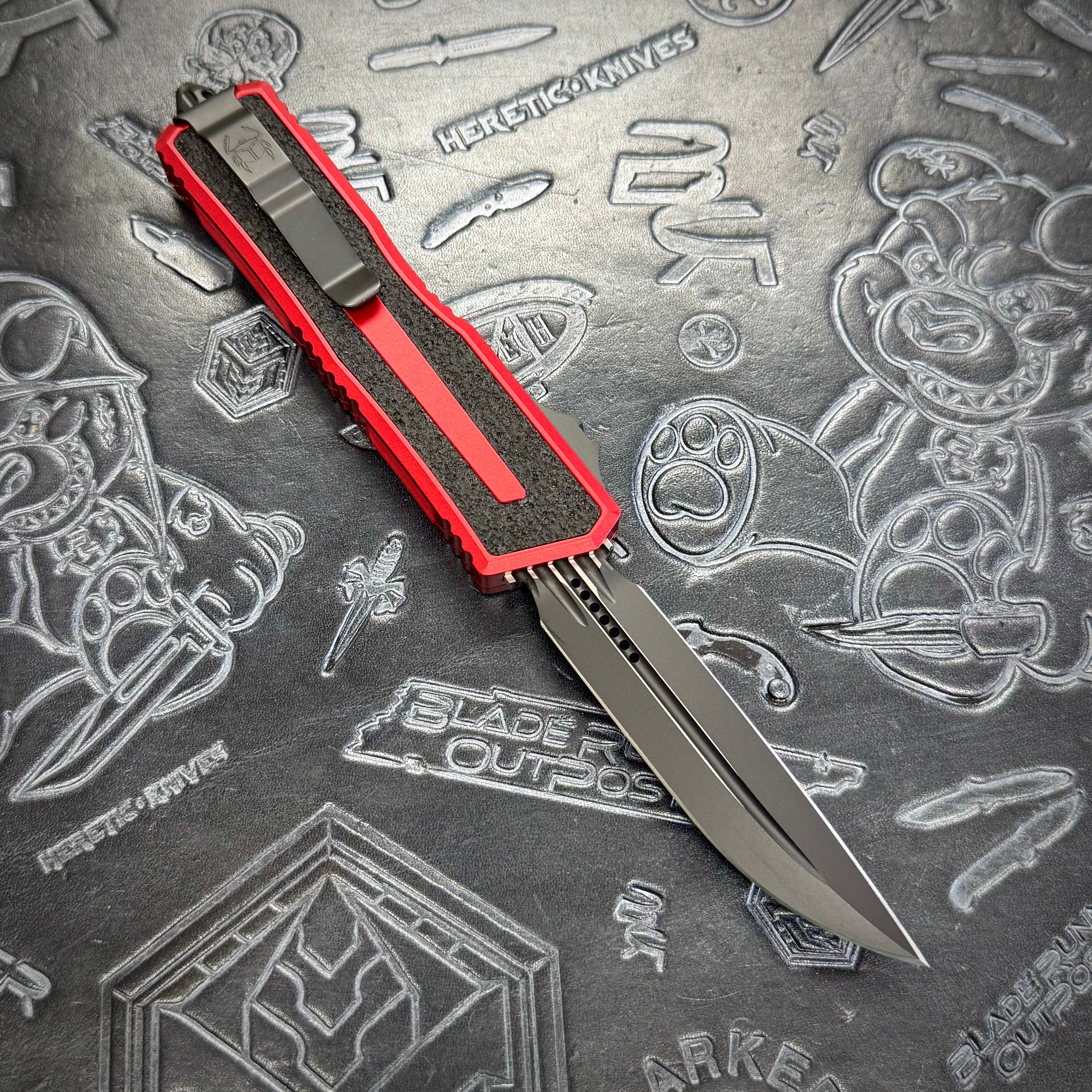 Microtech Scarab 2 Gen3 - Red - Black Tactical D/E-S - Scarab II Gen III - 1180-1 RD