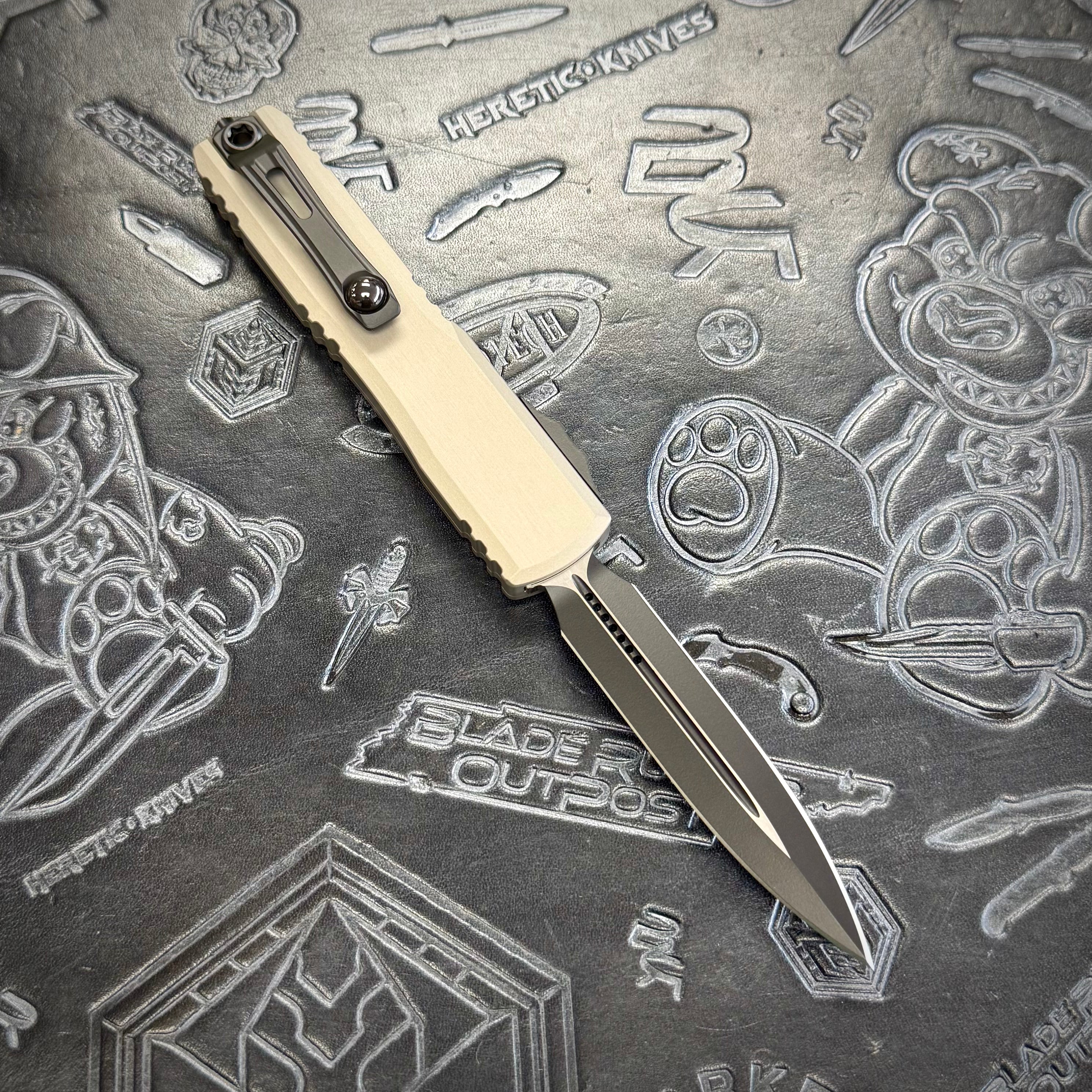 Microtech Ultratech ZBP - Natural Clear - Black Tactical D/E 1122-1 NC