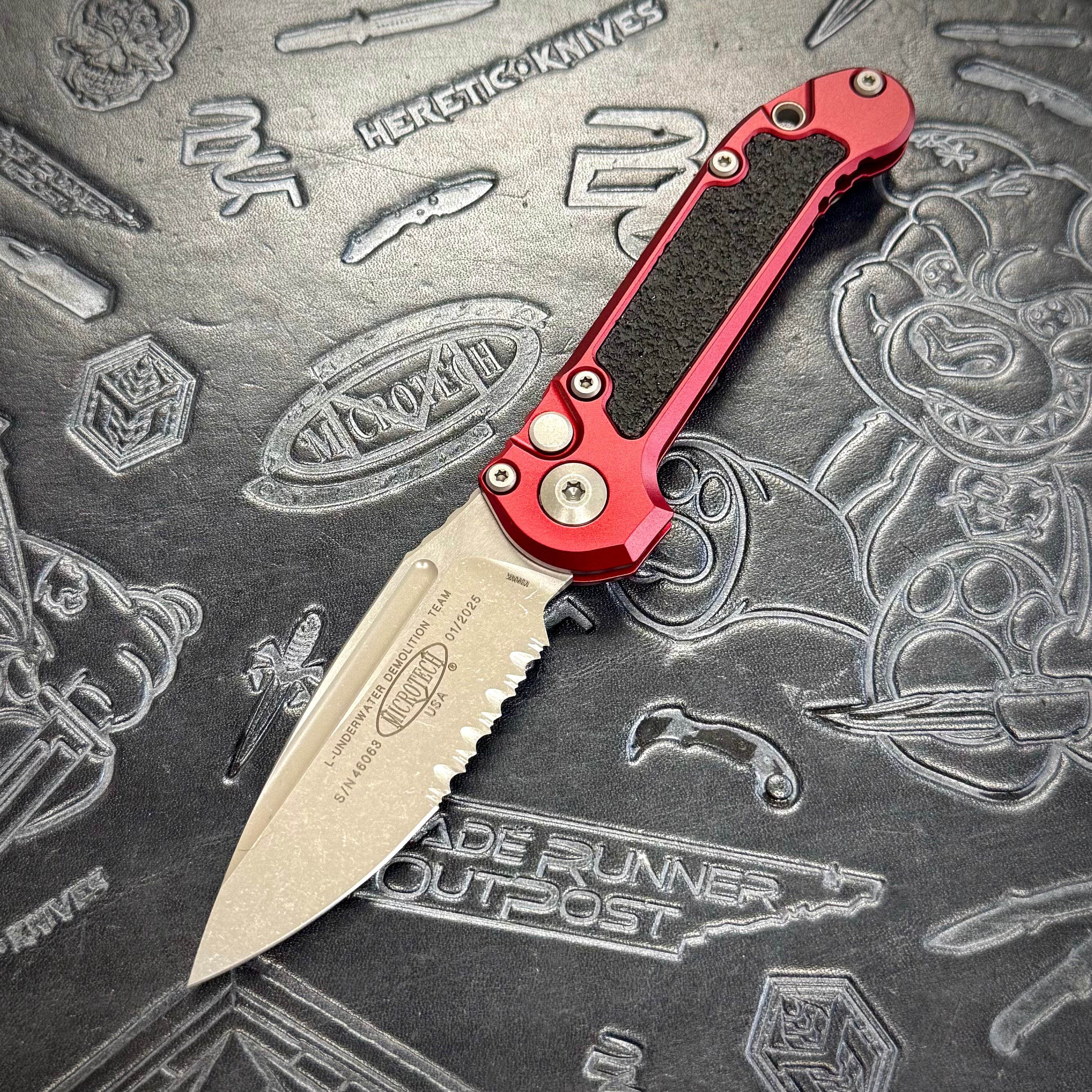 Microtech LUDT Gen III - Merlot - Apocalyptic Partial Serrated S/E 1135-11 APMR