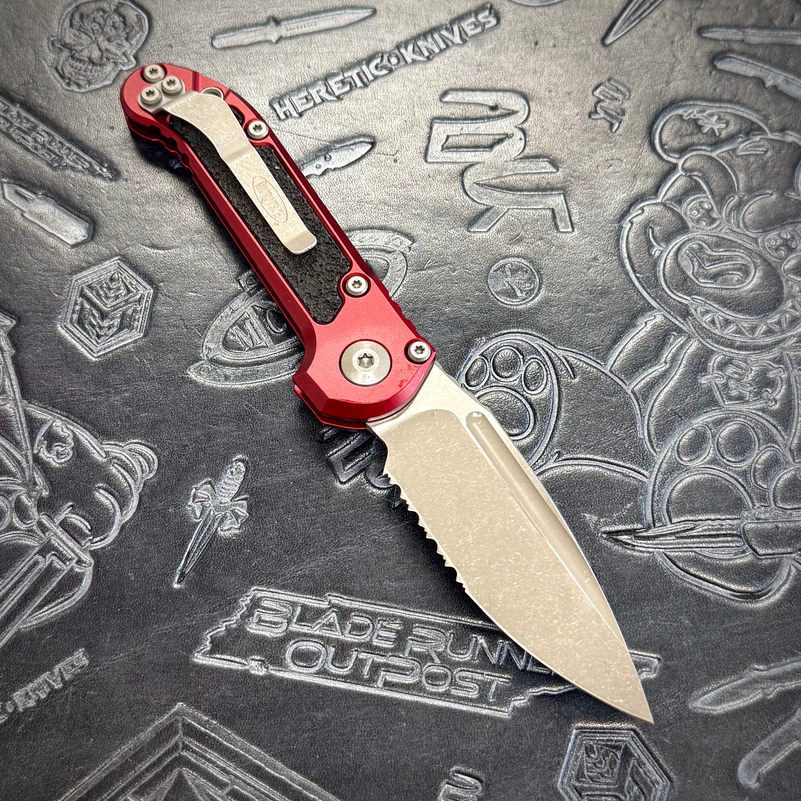 Microtech LUDT Gen III - Merlot - Apocalyptic Partial Serrated S/E 1135-11 APMR