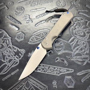 Chris Reeve Large Sebenza 31 - Plain Titanium - Drop Point - Stonewash Magnacut (CRK)