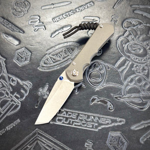 Chris Reeve Small Inkosi - Plain Titanium - Tanto - Stonewash Magnacut (CRK)