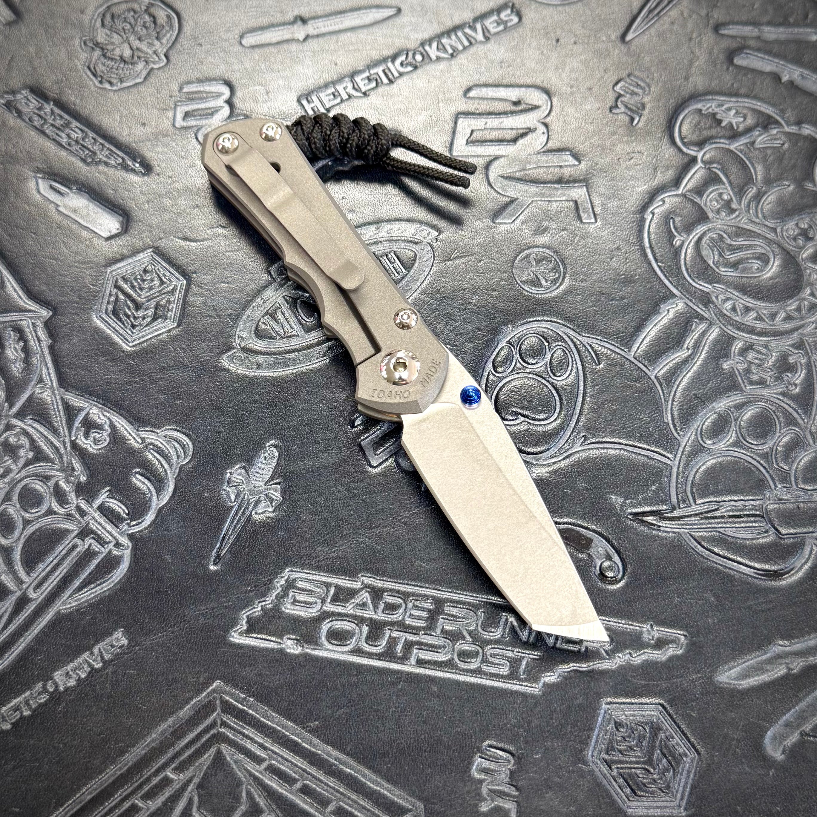 Chris Reeve Small Inkosi - Plain Titanium - Tanto - Stonewash Magnacut