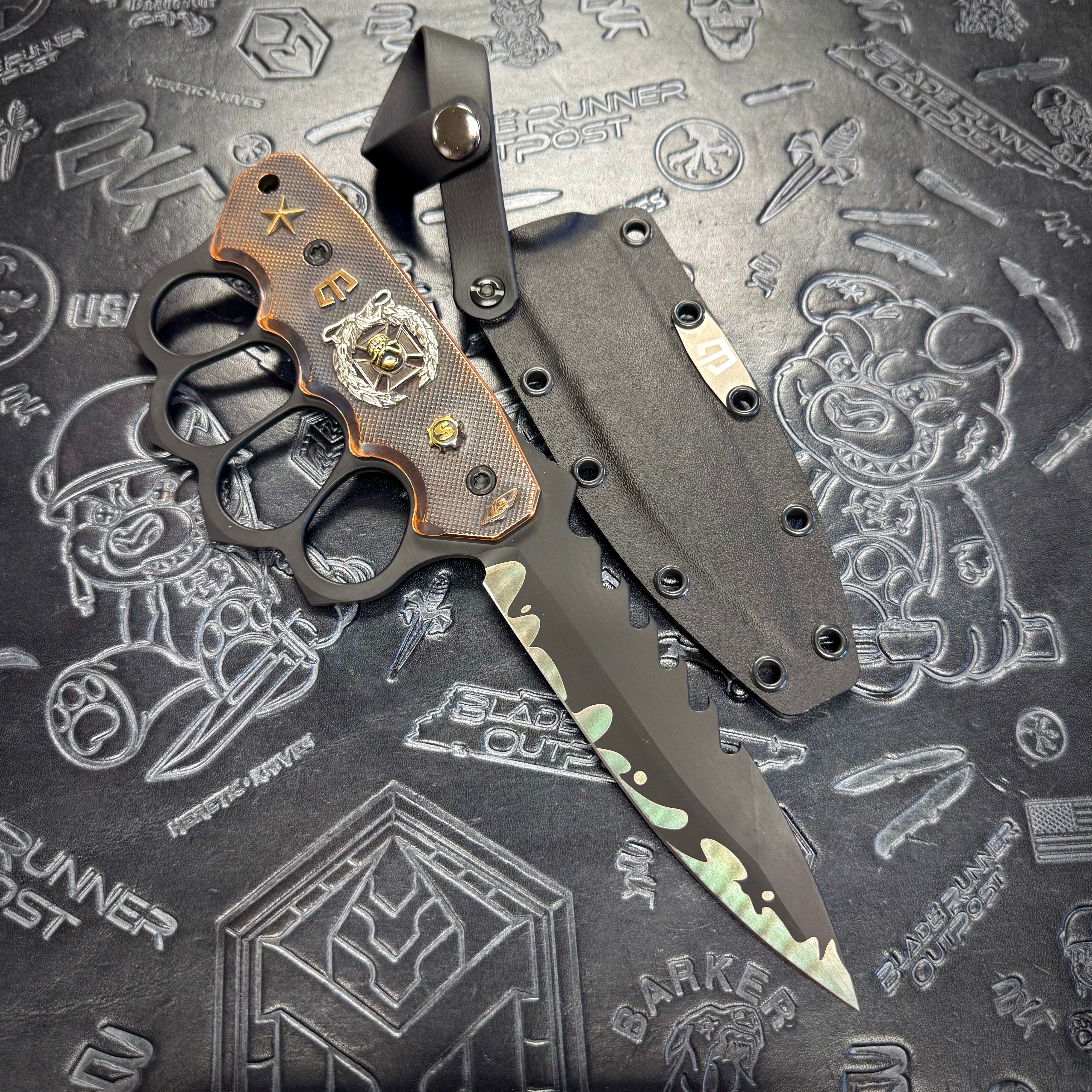 Blackside Customs x Starlingear - Trench Boss - Sumi Finish PSB 27 w/ Reaper Spine - Copper scales - 1 of a kind